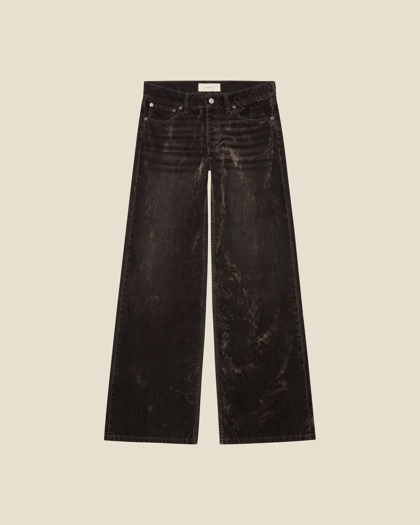 Kyoto Grey Velvet flat (beige background)
