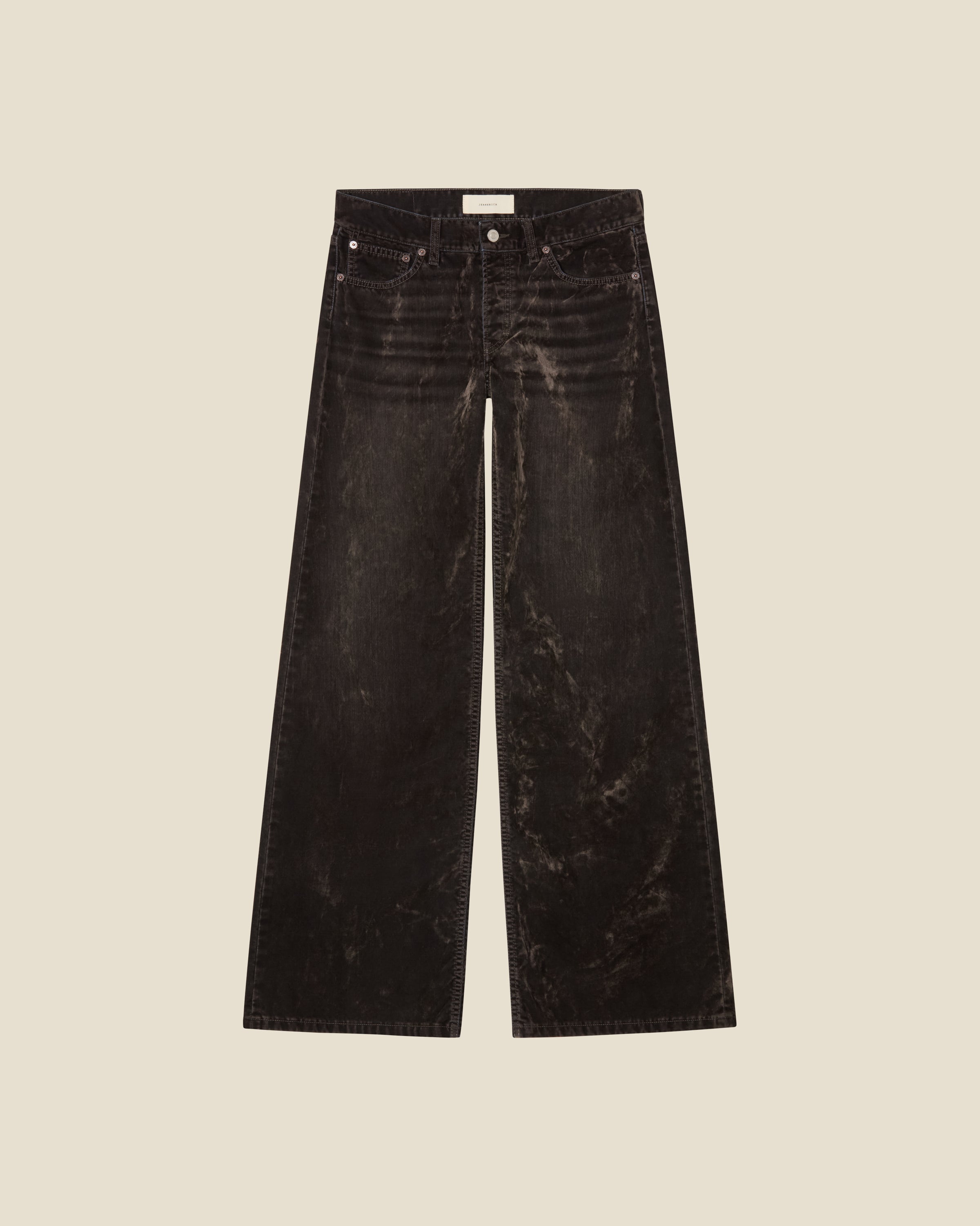 Kyoto Grey Velvet flat (beige background)