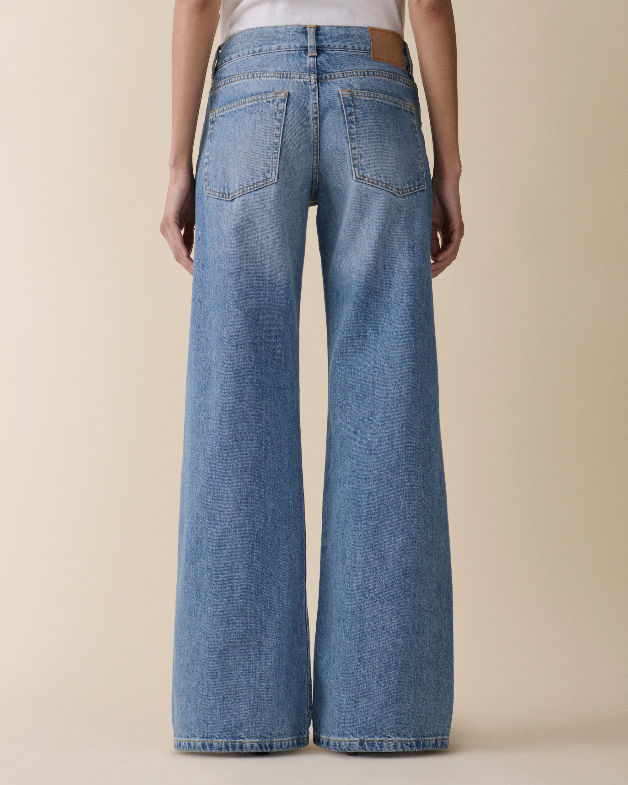 Women's Kyoto Blue Low-Rise Flare Jeans - Jeanerica