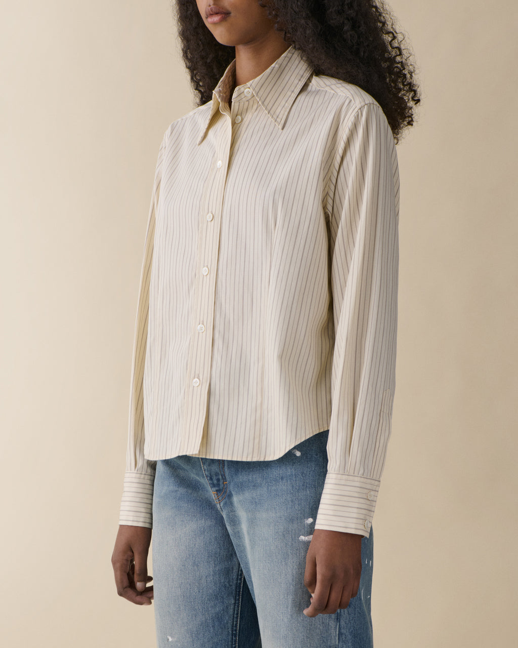 Martha Beige Stripe