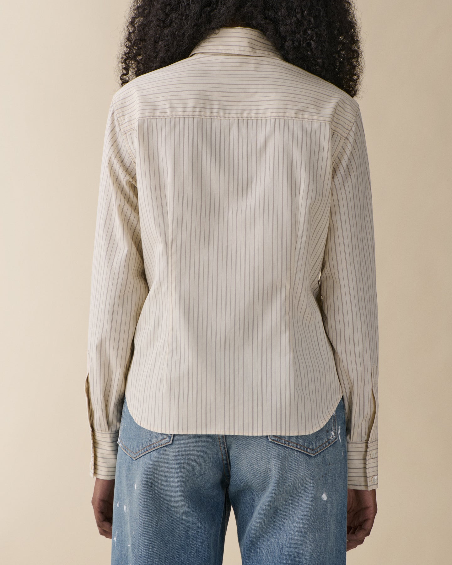 Martha Beige Stripe