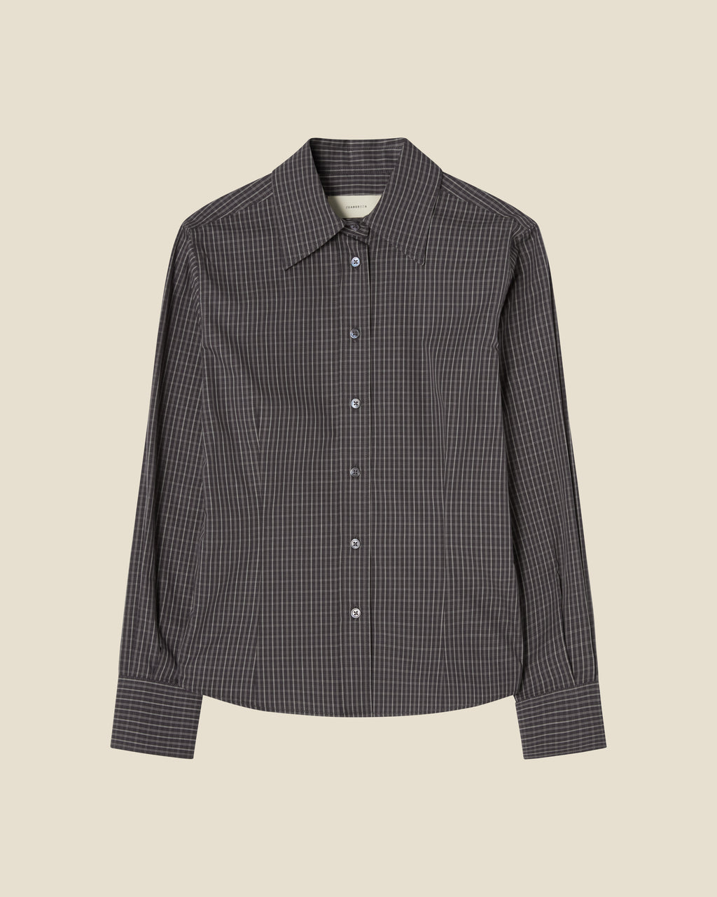 Martha Black Check flat (beige background)