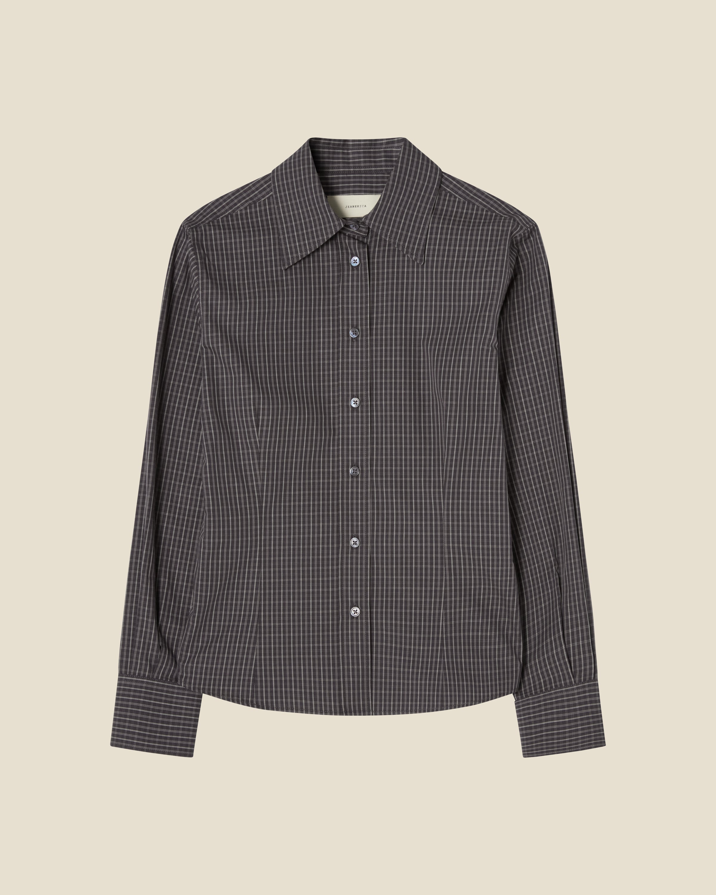 Martha Black Check flat (beige background)