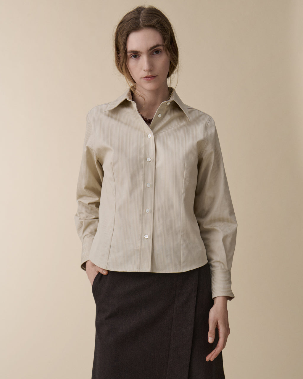 Martha Off White Satin