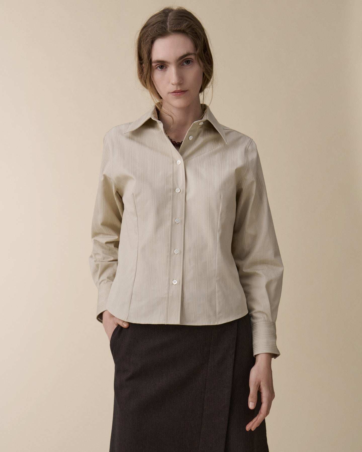 Martha Off White Satin