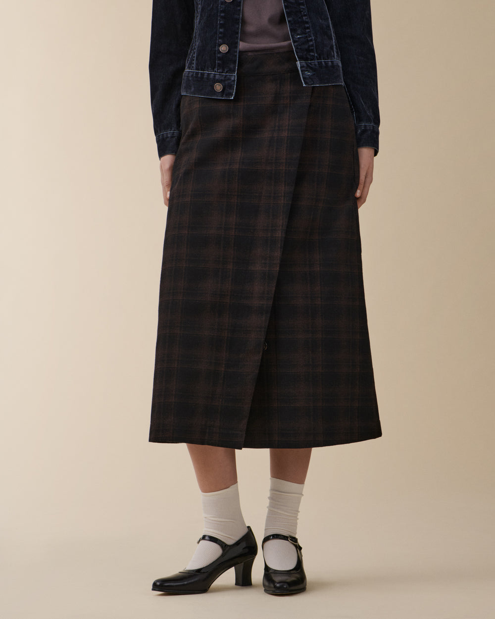 Oceane Brown Check