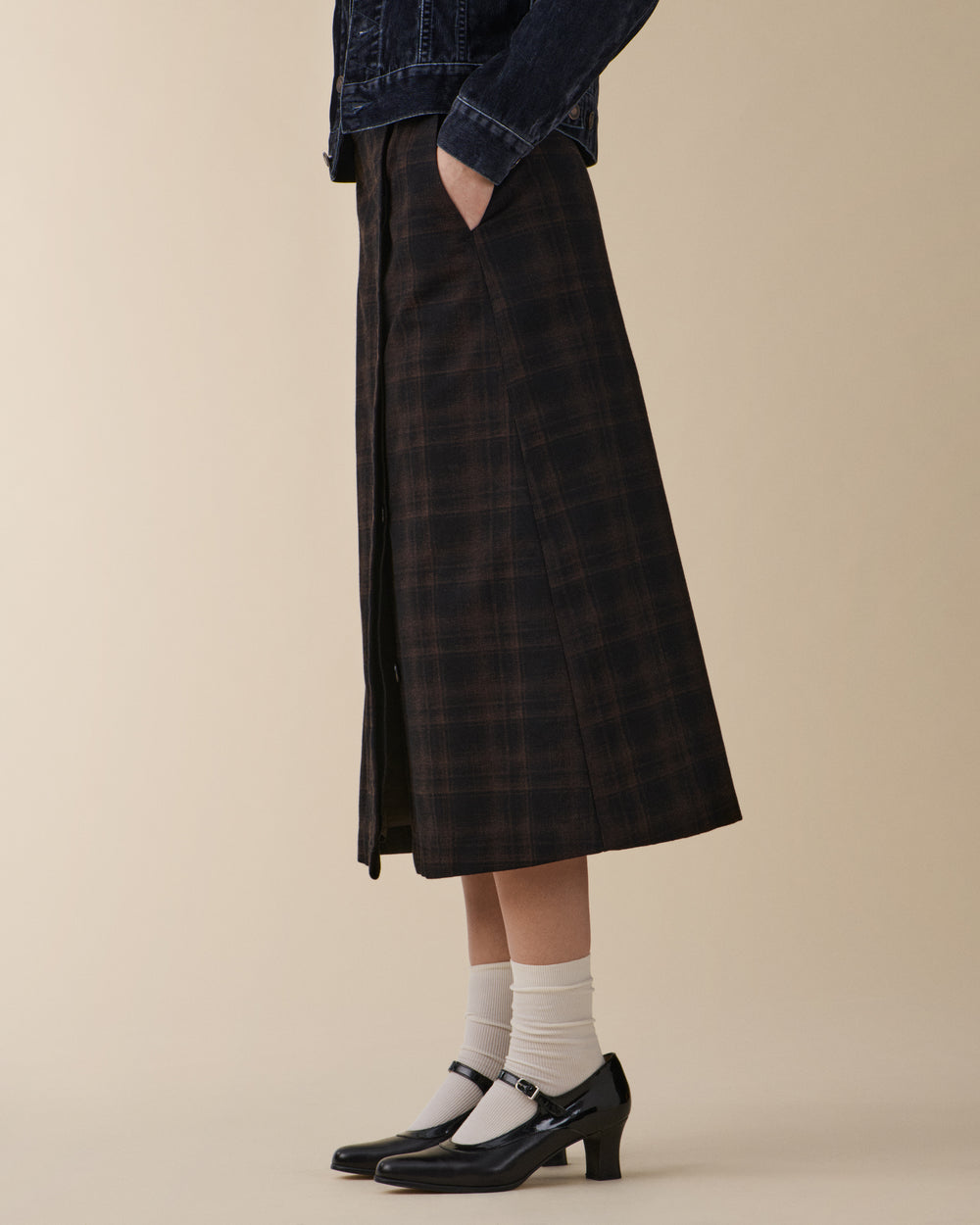 Oceane Brown Check