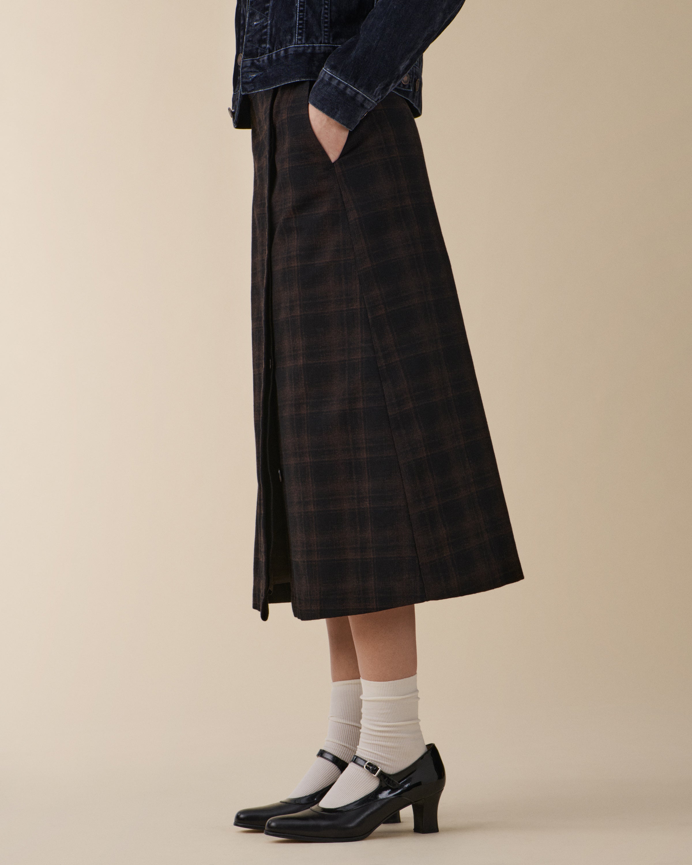 Oceane Brown Check