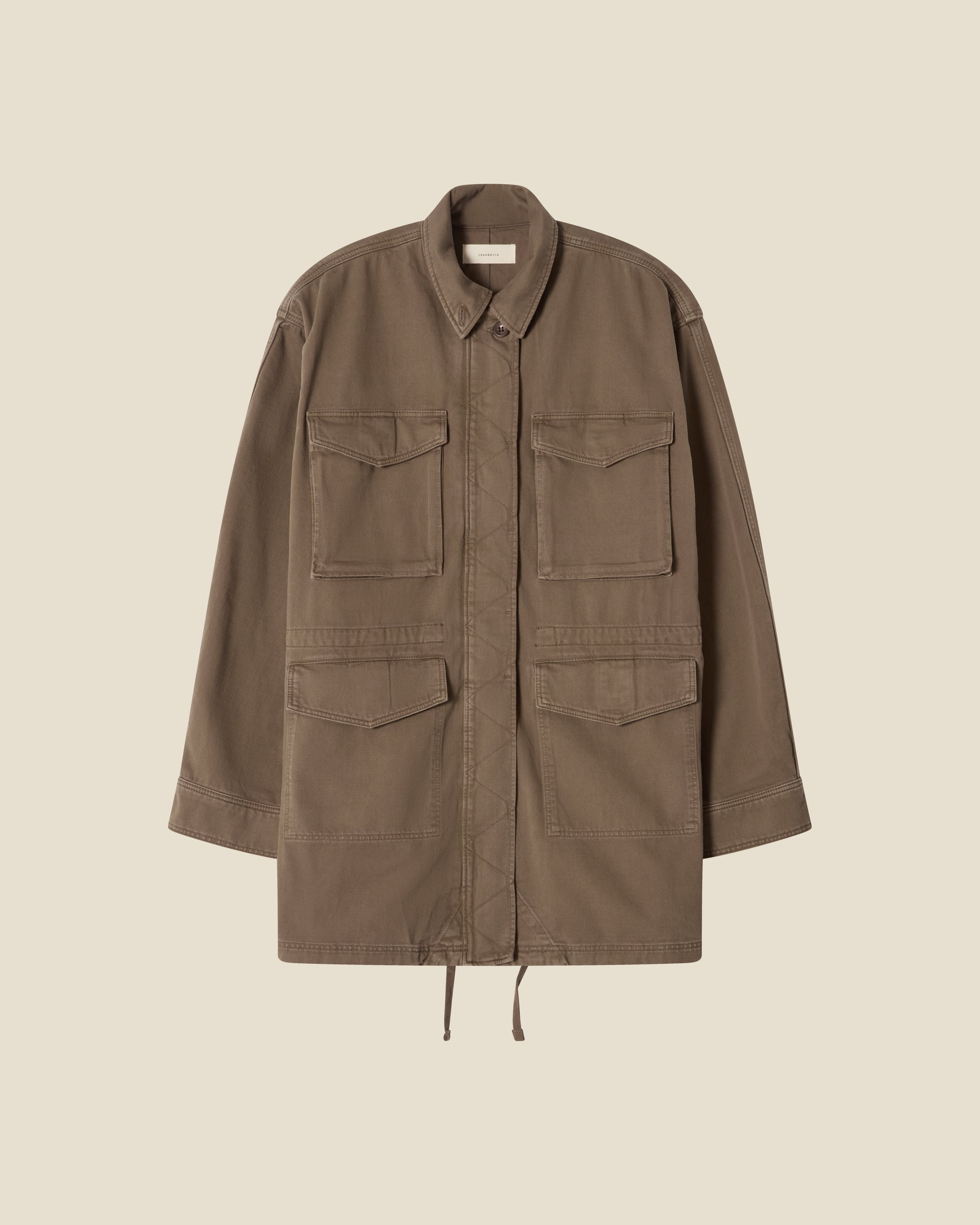 Paul Khaki Green flat (beige background)