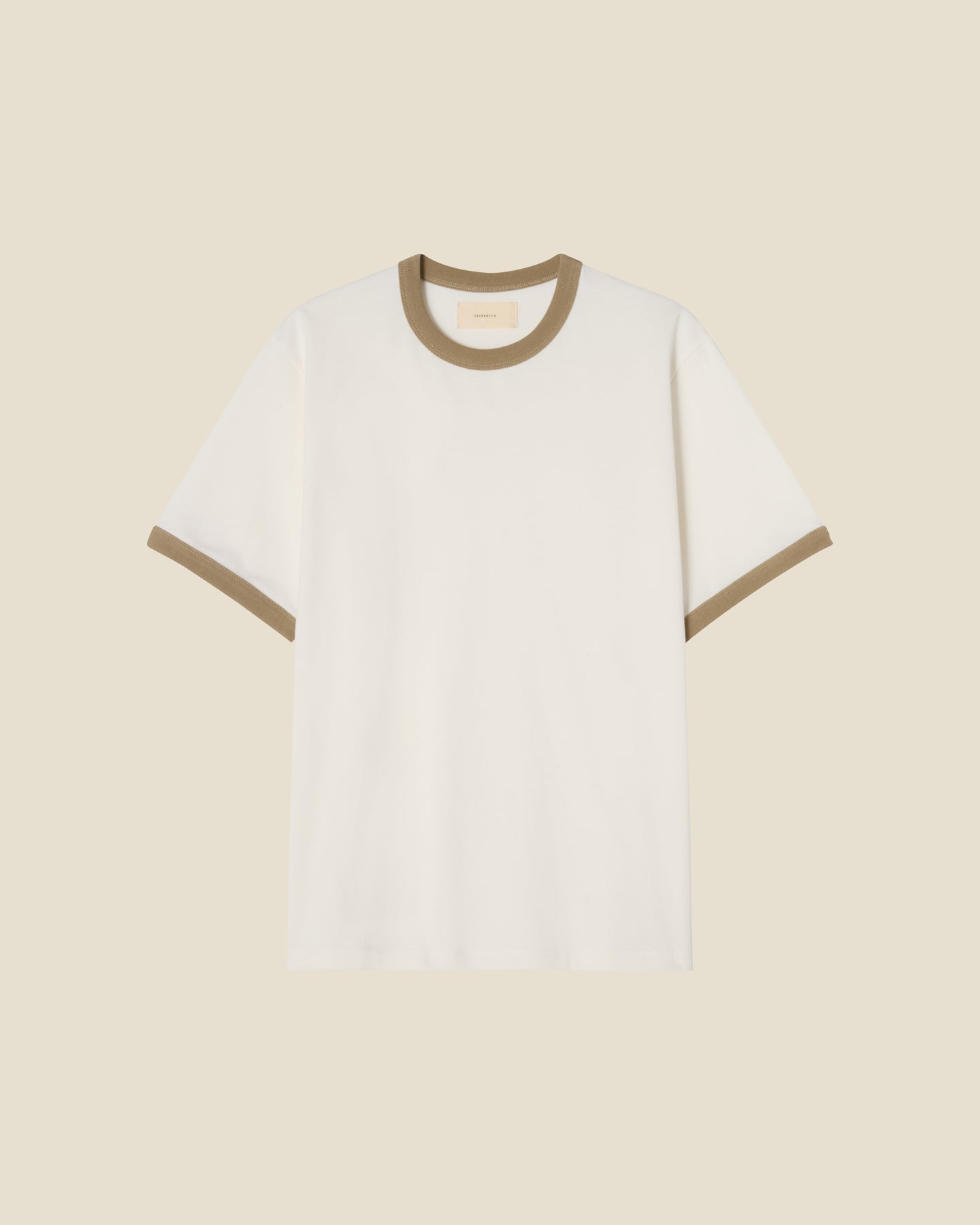 Ringer Khaki Beige flat (beige background)