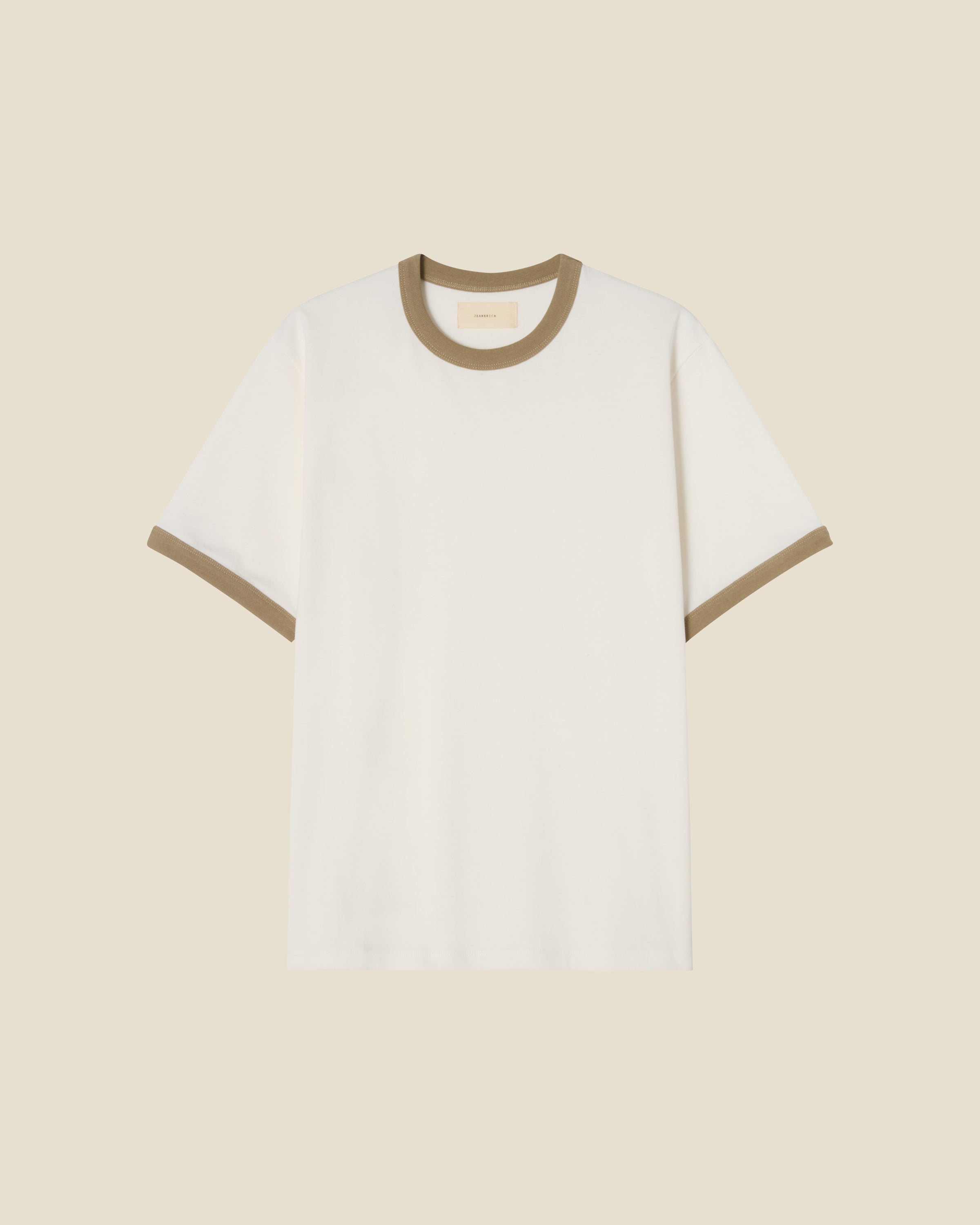 Ringer Khaki Beige flat (beige background)