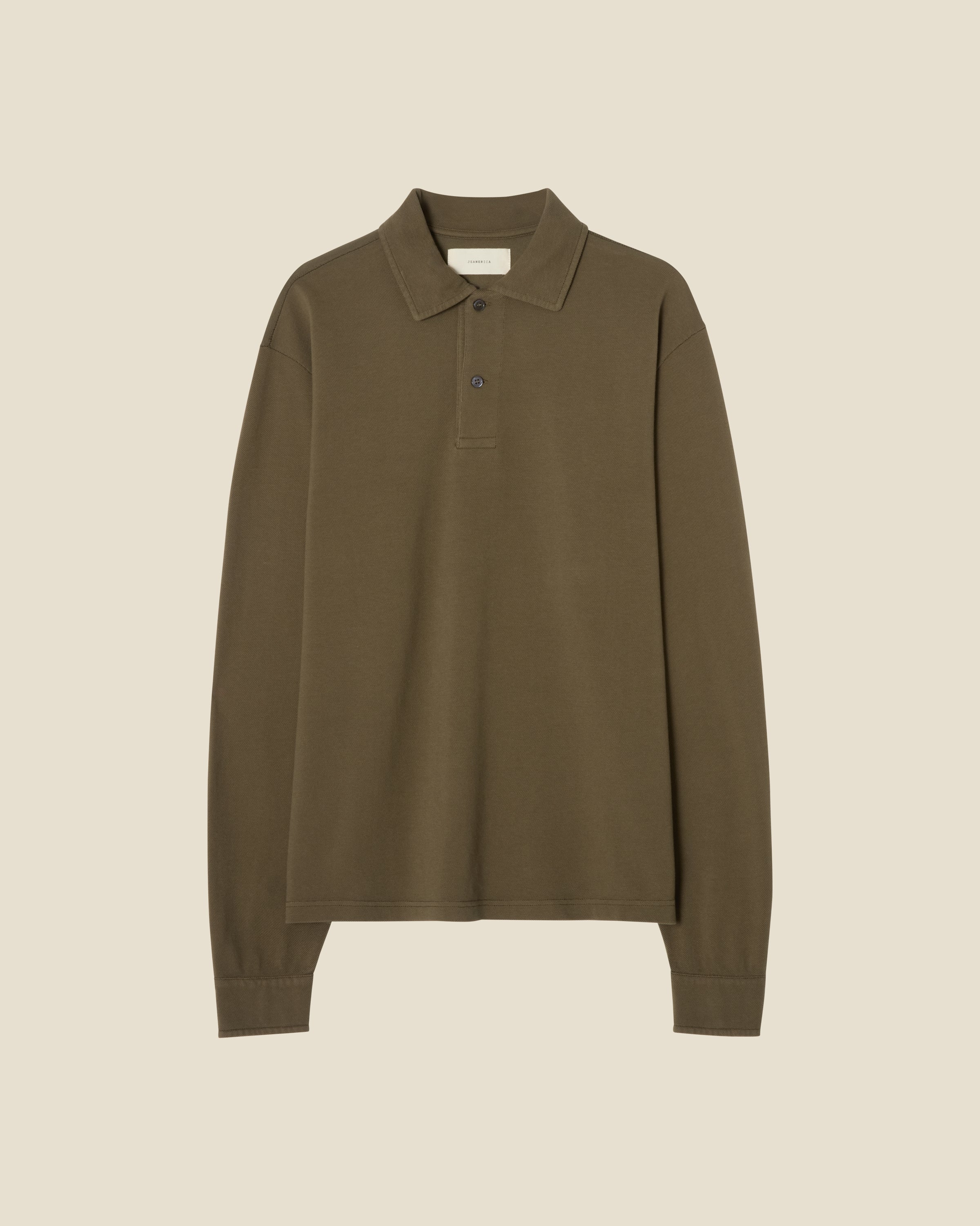 Rory Khaki Green flat (beige background)