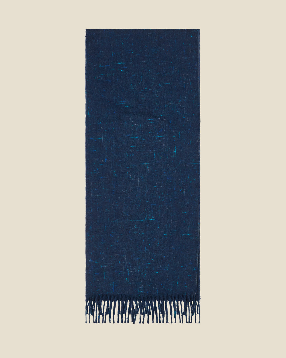 Sam Scarf Blue flat (beige background)