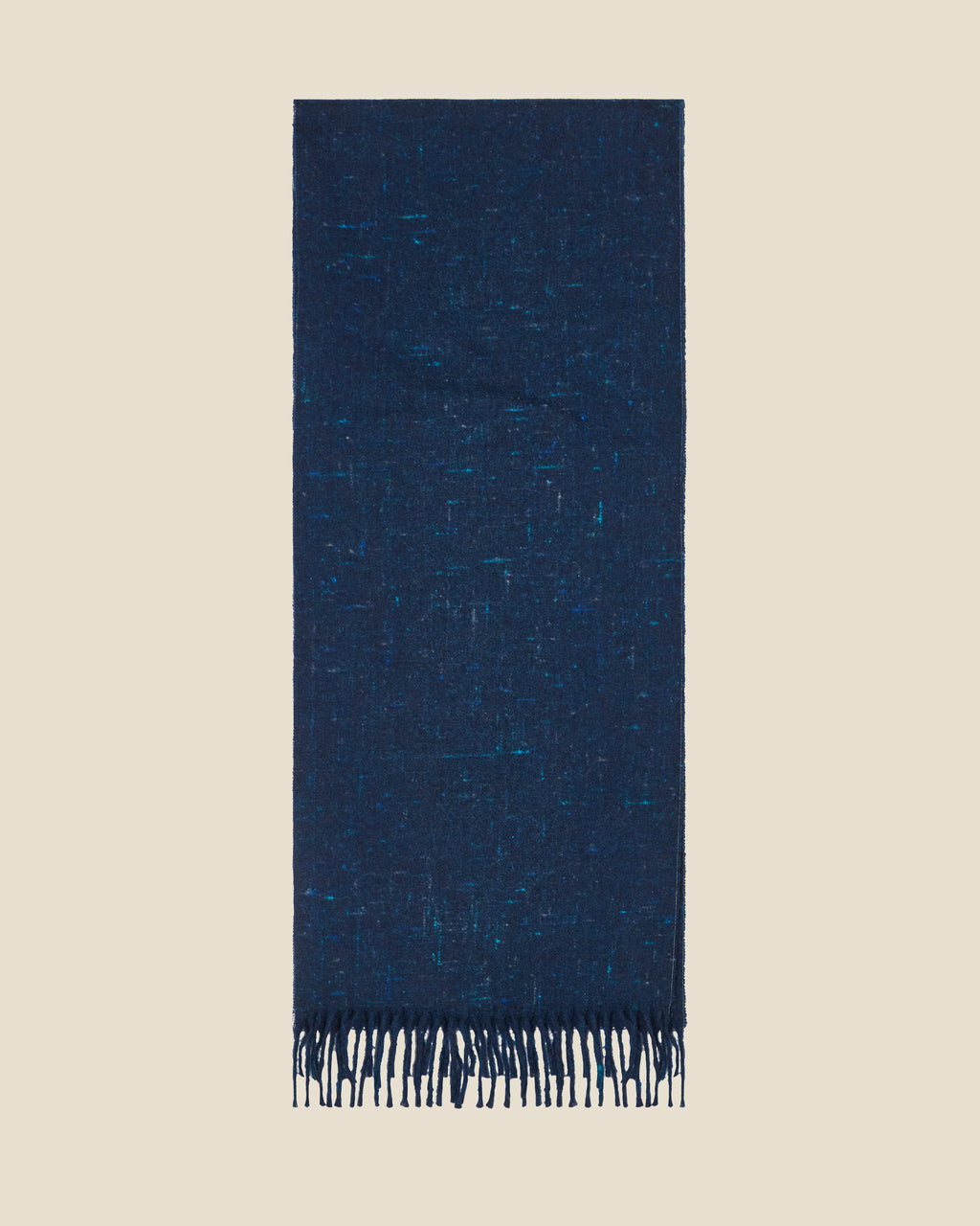 Sam Scarf Blue flat (beige background)