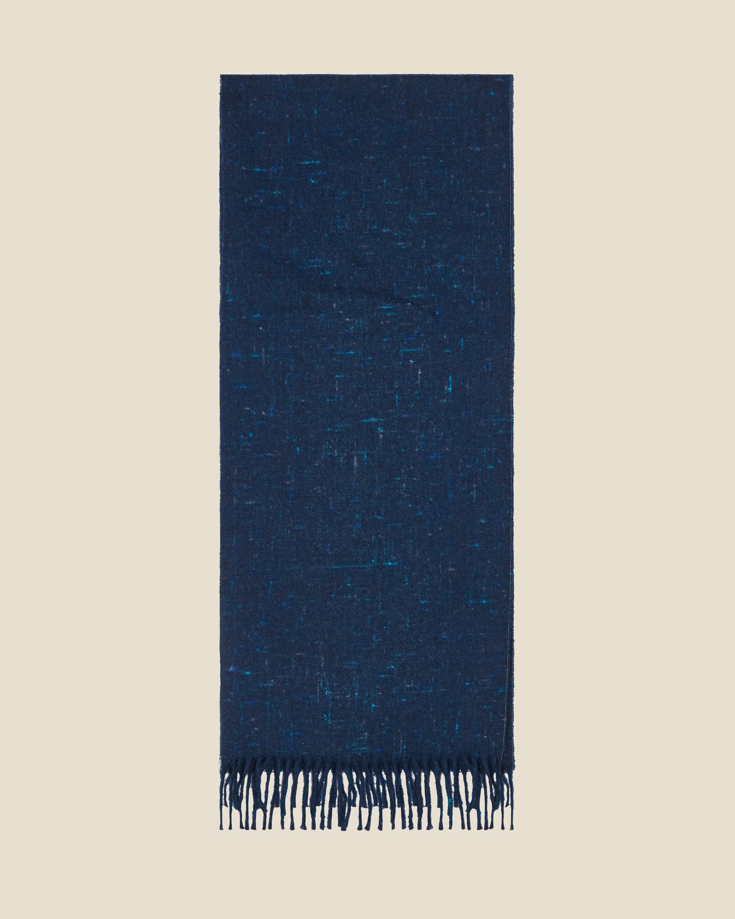 Sam Scarf Blue flat (beige background)