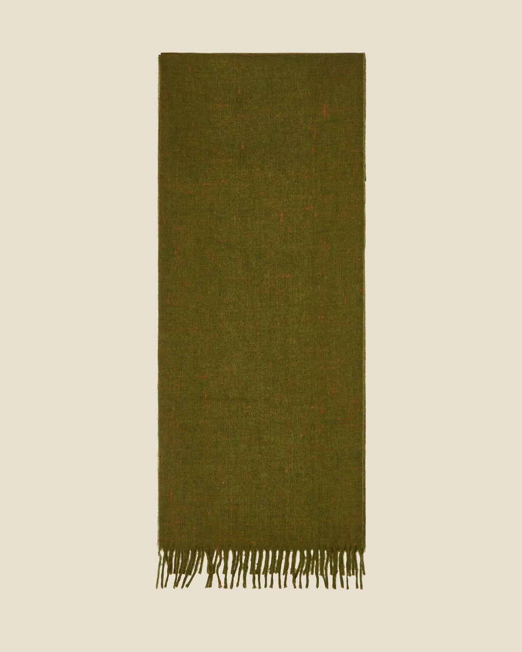 Sam Scarf Green flat (beige background)