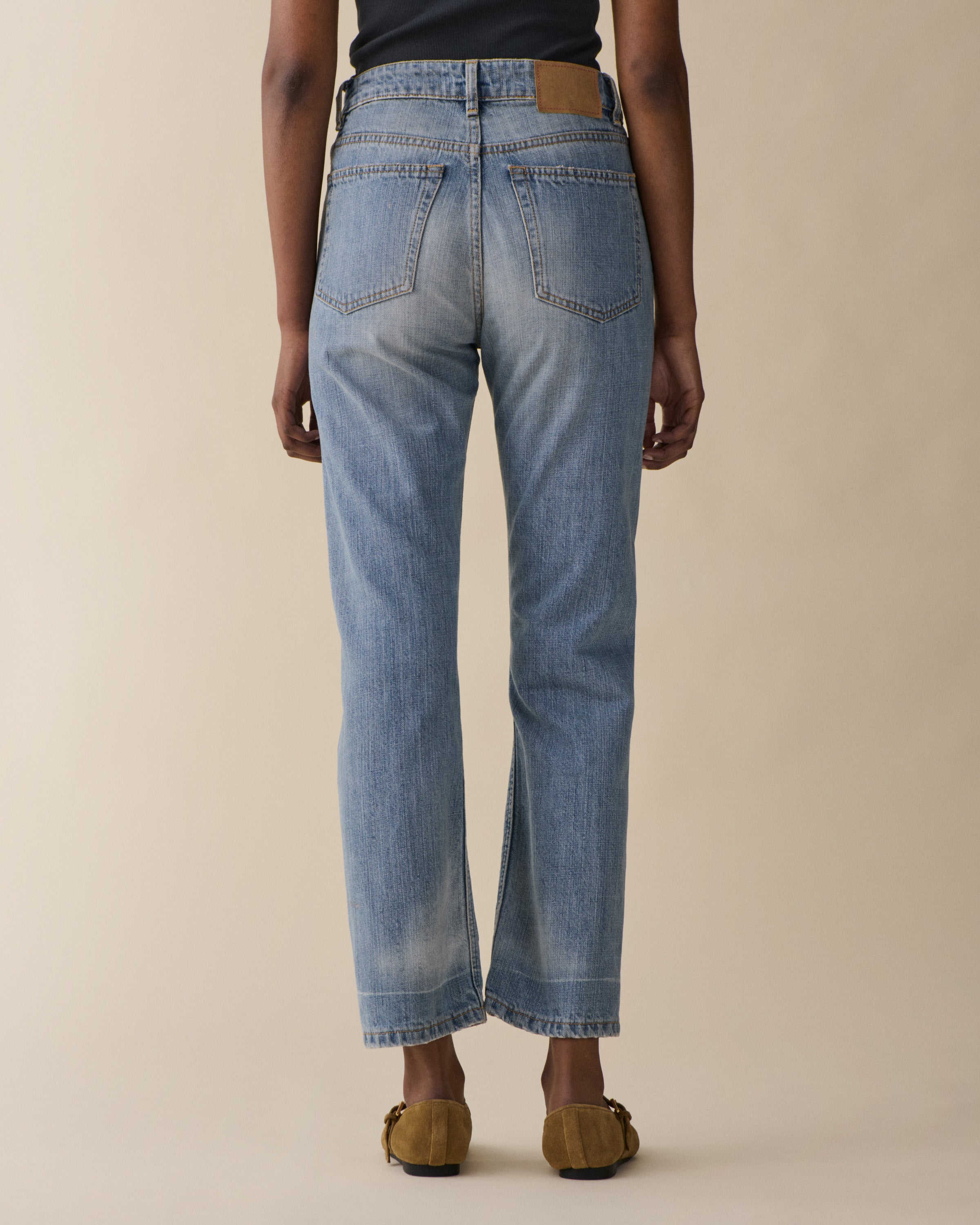 Sisli Cropped Light Blue Righe