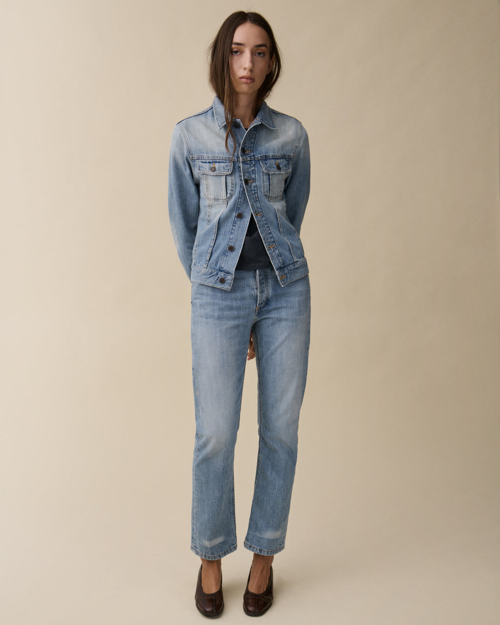 Sisli Cropped Light Blue Righe
