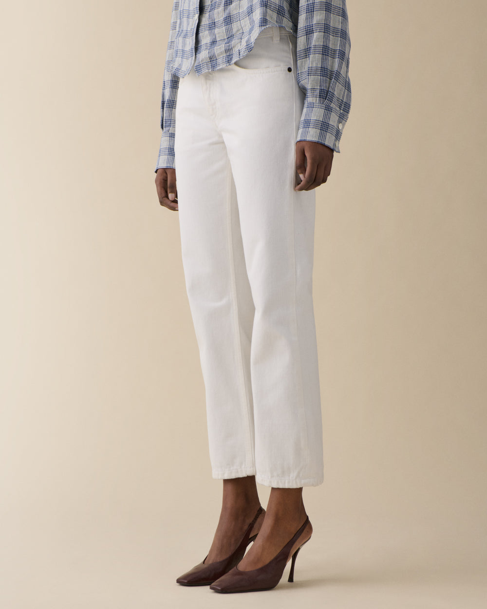 Sisli Cropped Natural White