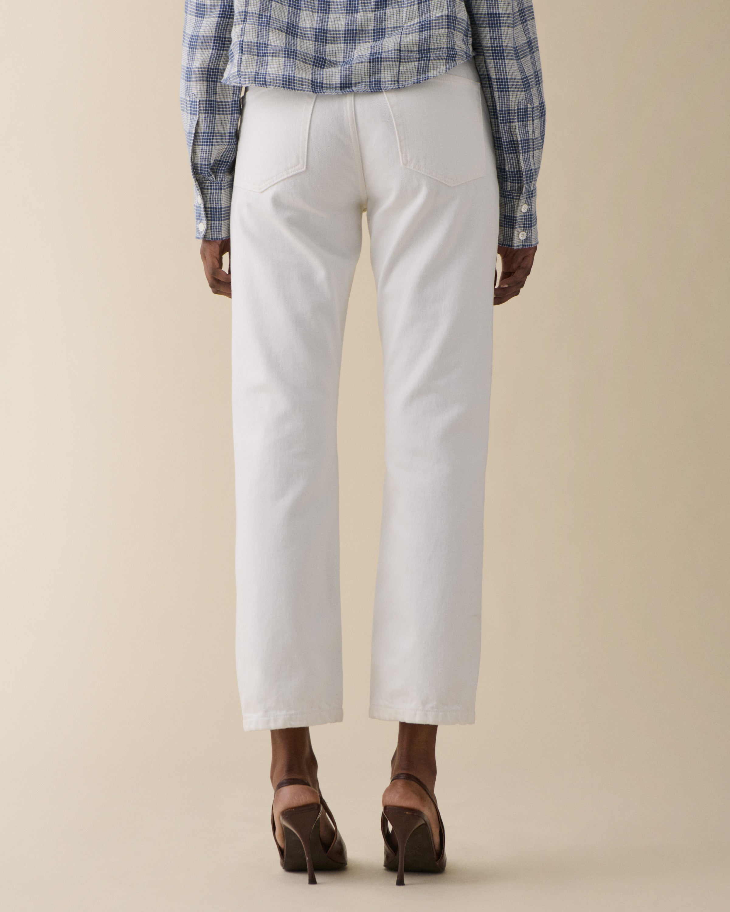 Women's Sisli Cropped Jeans Natural White - Jeanerica