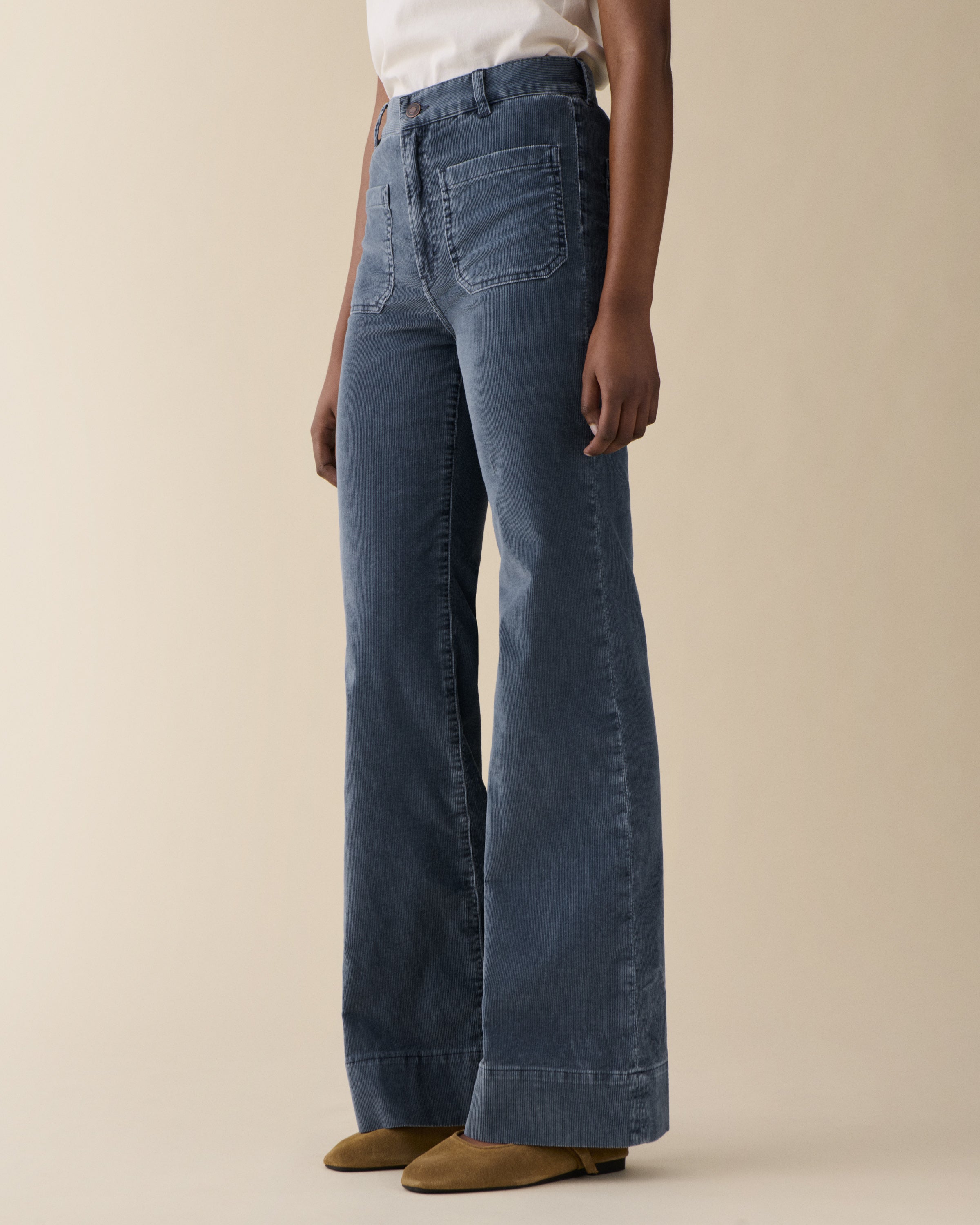 St Monica Blue Corduroy