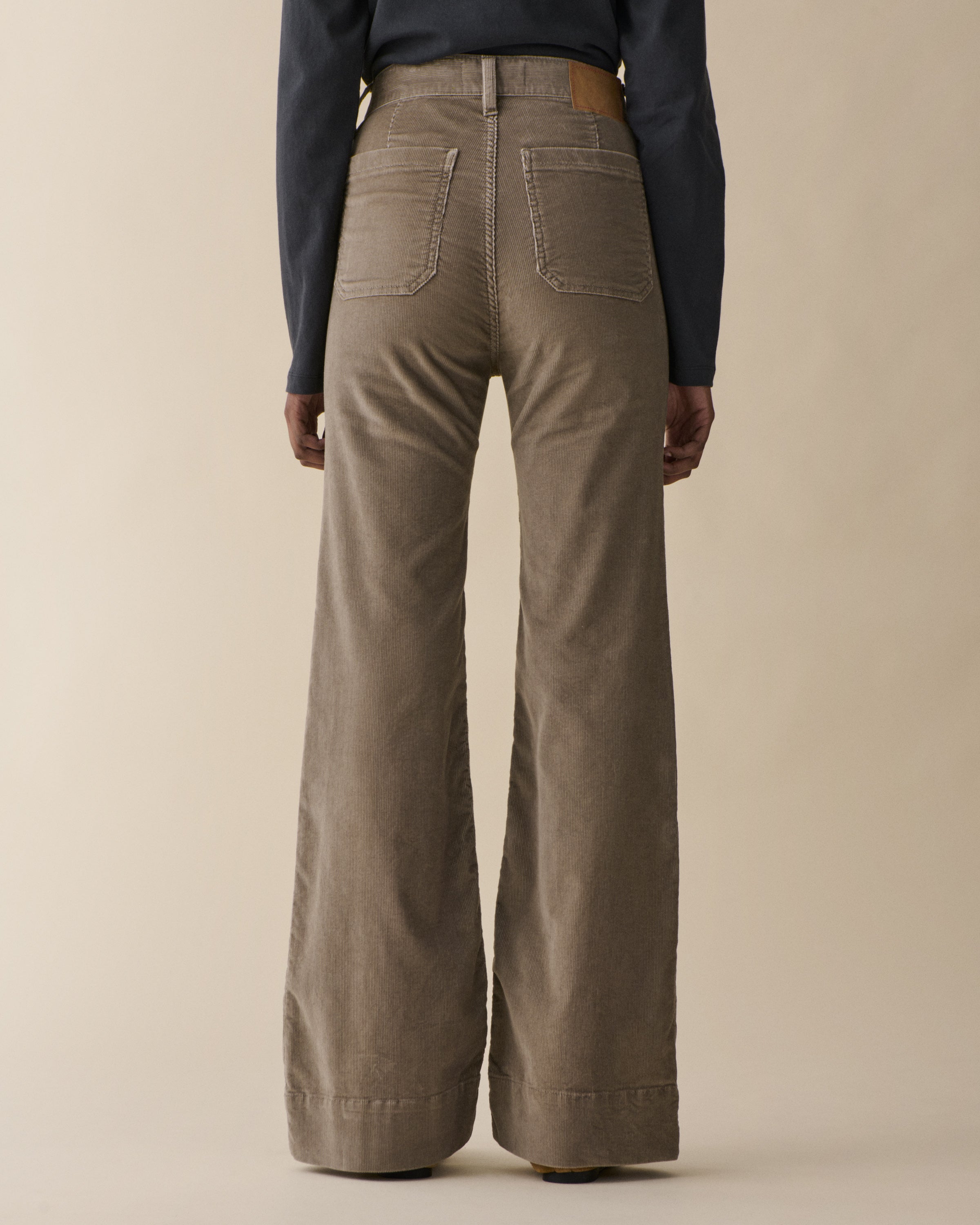 Women's St Monica Grey Corduroy Bootcut Jeans - Jeanerica