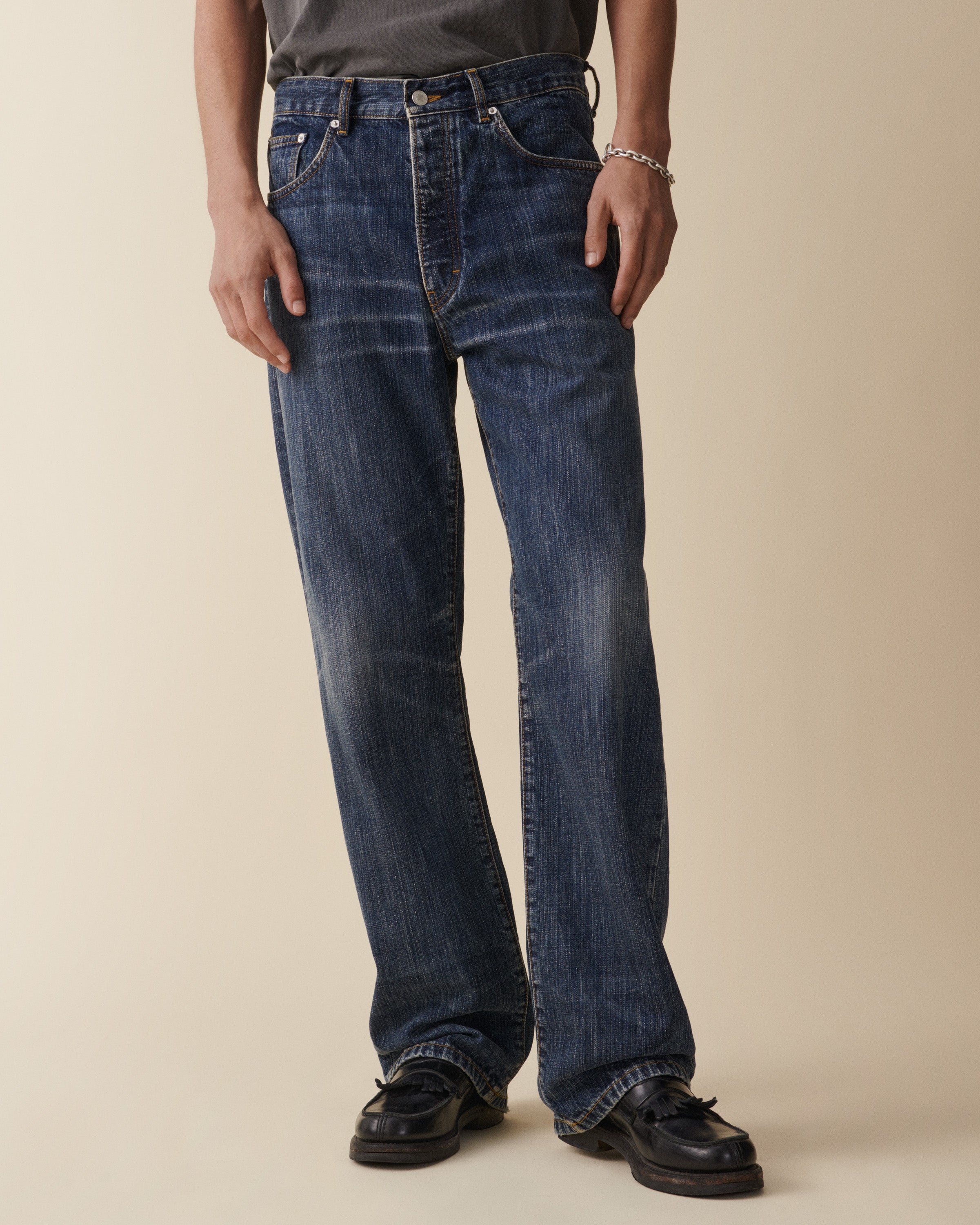 Vega Dark Blue Righe