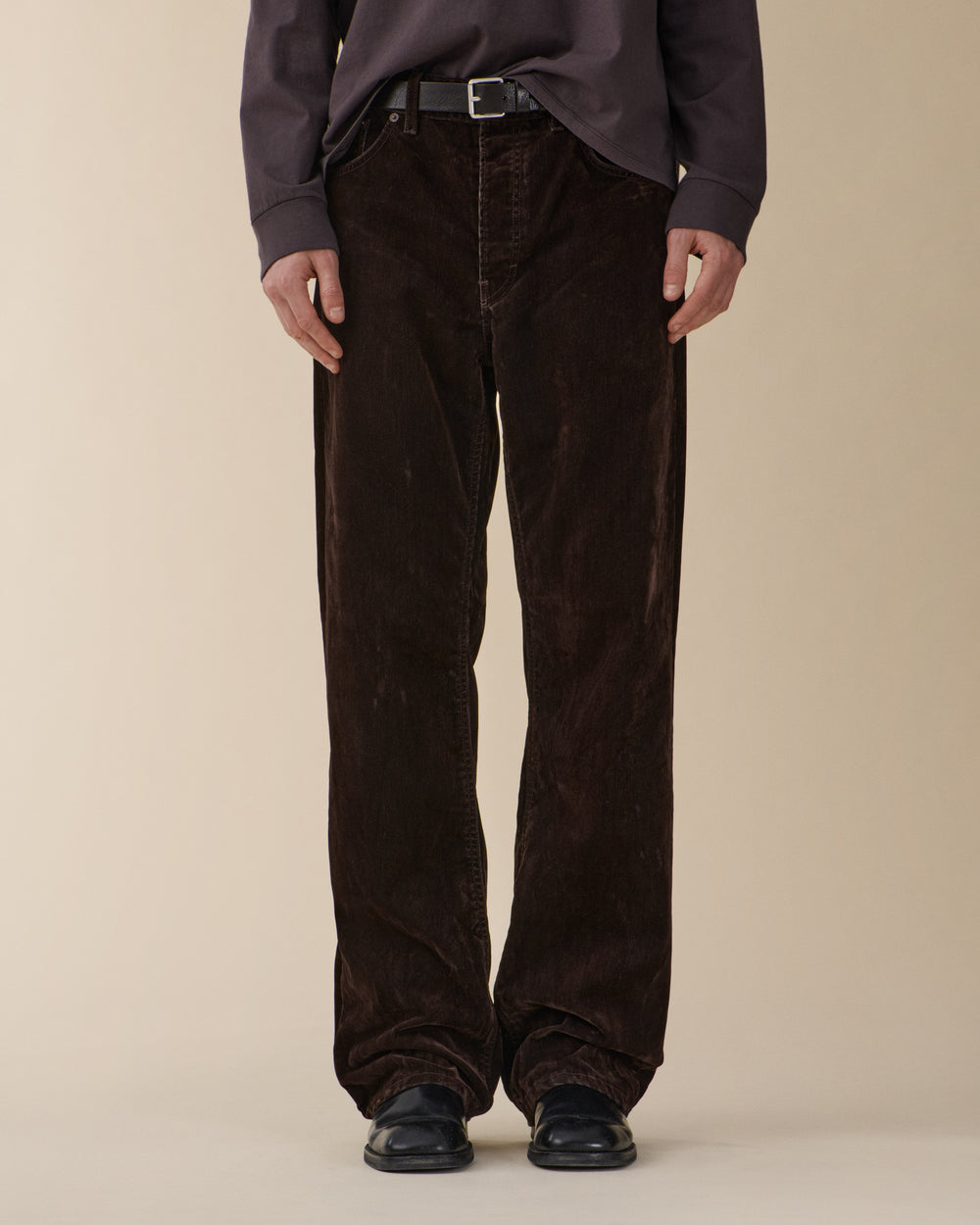 Vega Brown Flock Corduroy