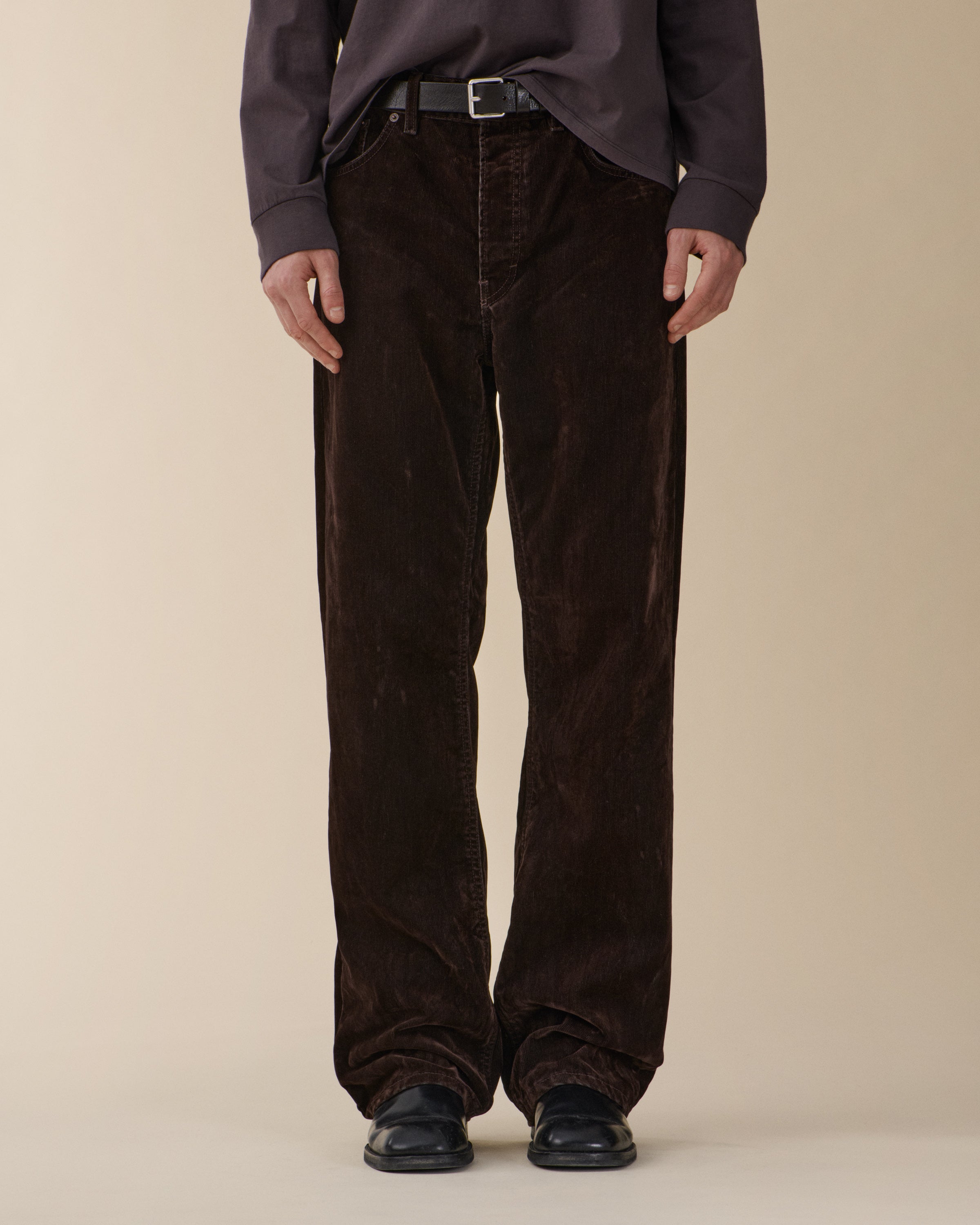 Vega Brown Flock Corduroy
