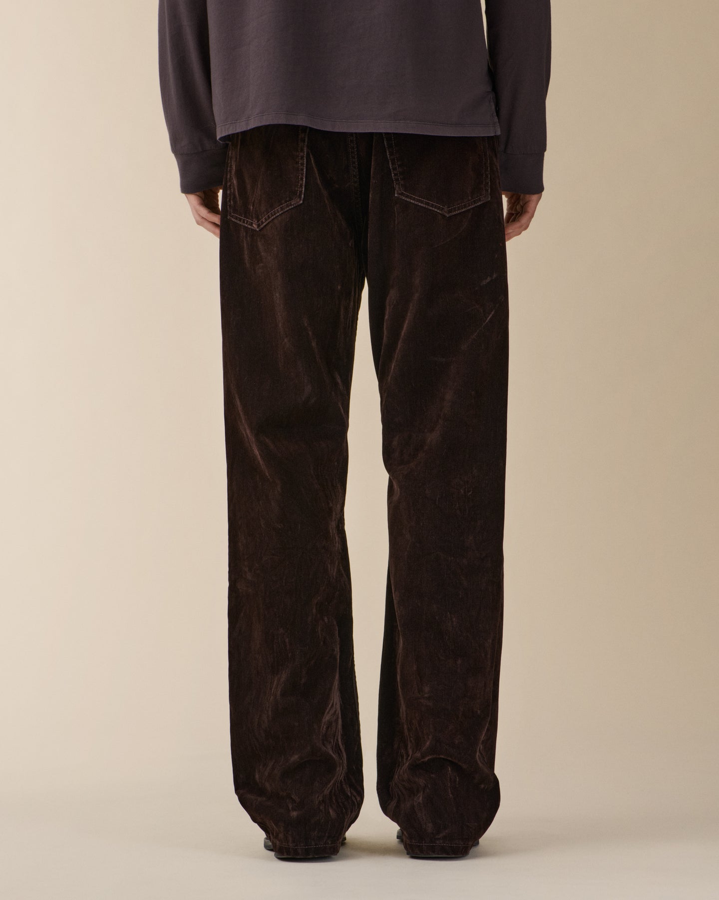 Vega Brown Flock Corduroy