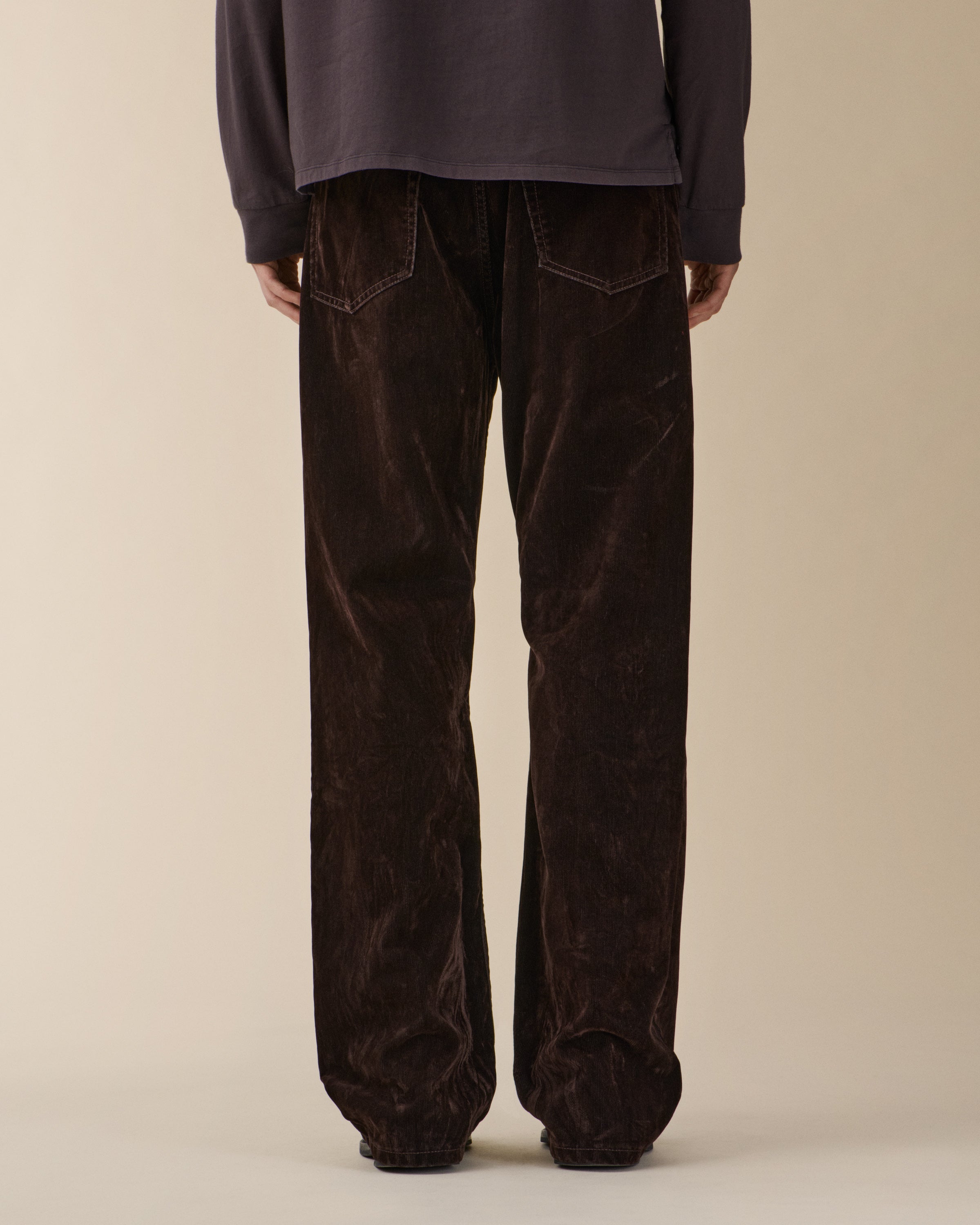 Vega Brown Flock Corduroy