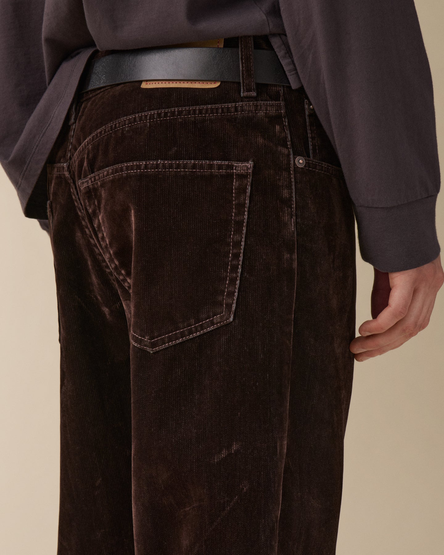 Vega Brown Flock Corduroy