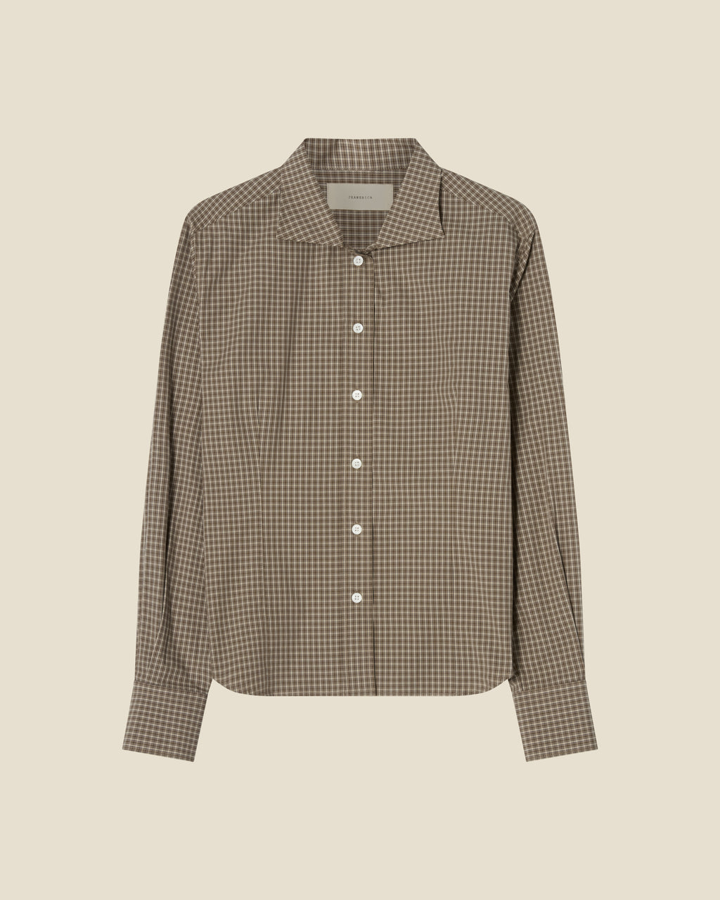 Vera Brown Check flat (beige background)