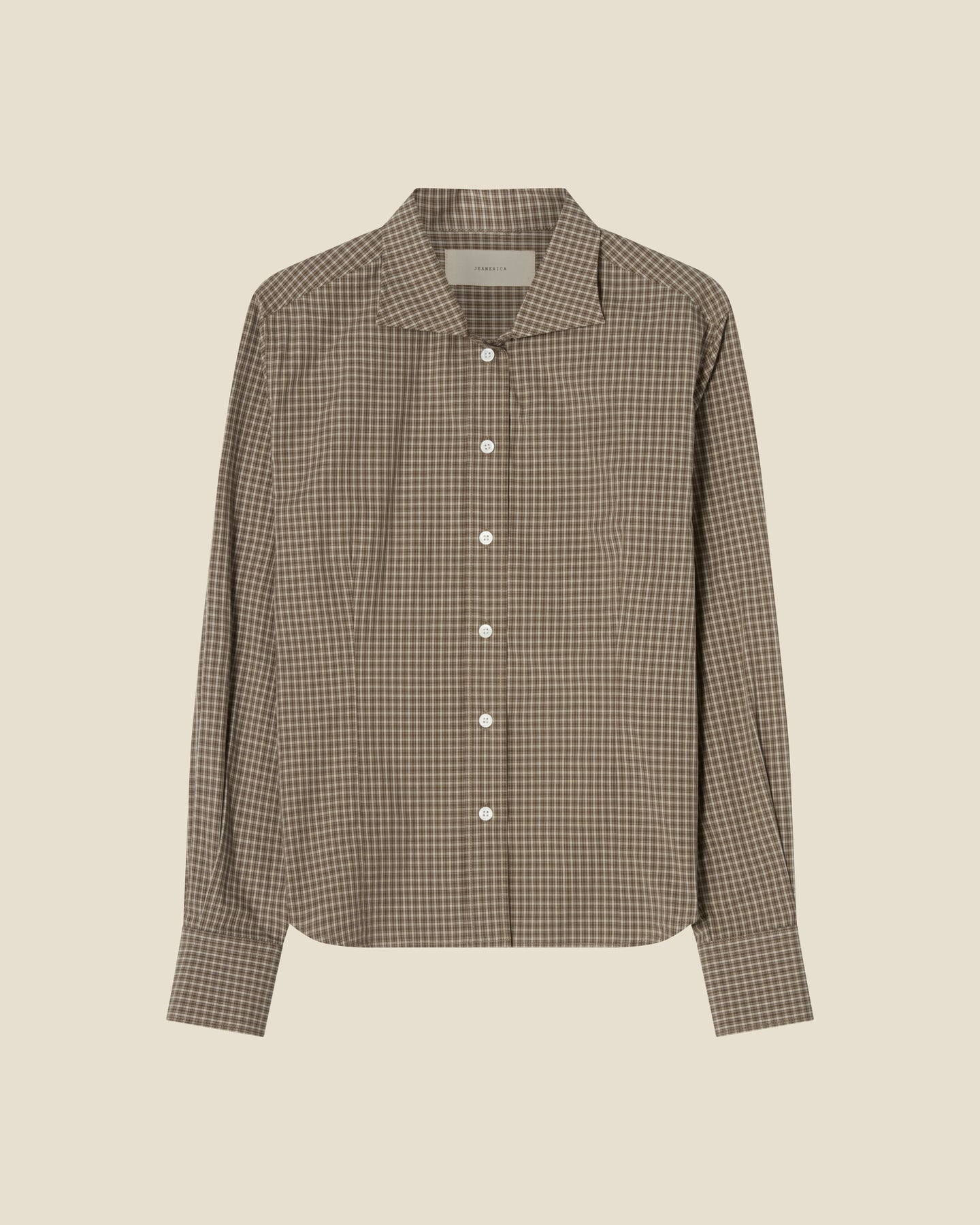 Vera Brown Check flat (beige background)