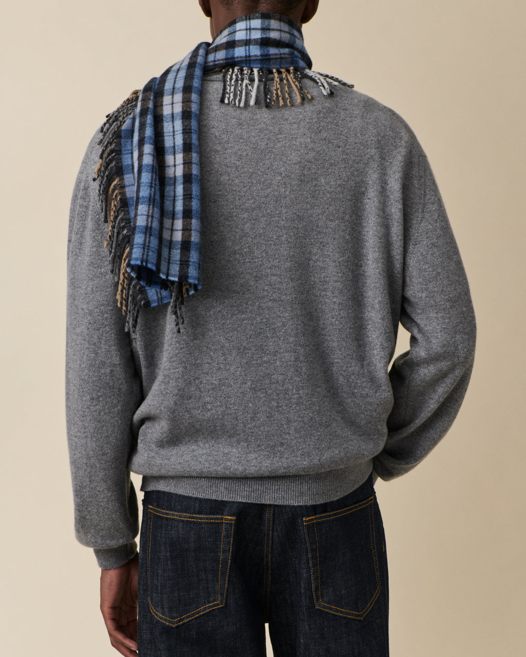 Aira Scarf Blue — JEANERICA Atelier x Begg x Co