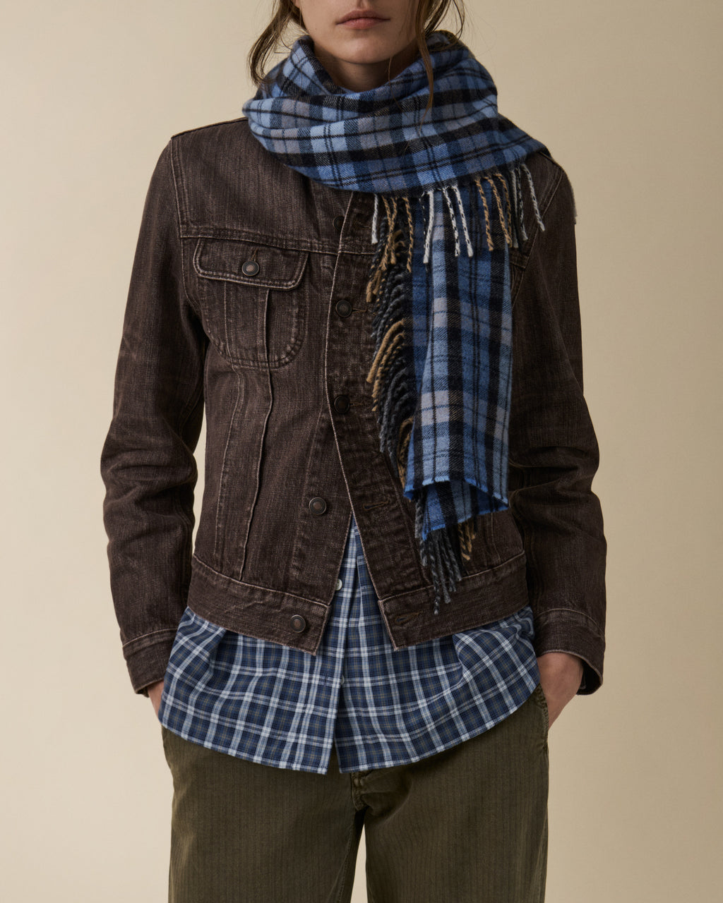 Aira Scarf Blue — JEANERICA Atelier x Begg x Co