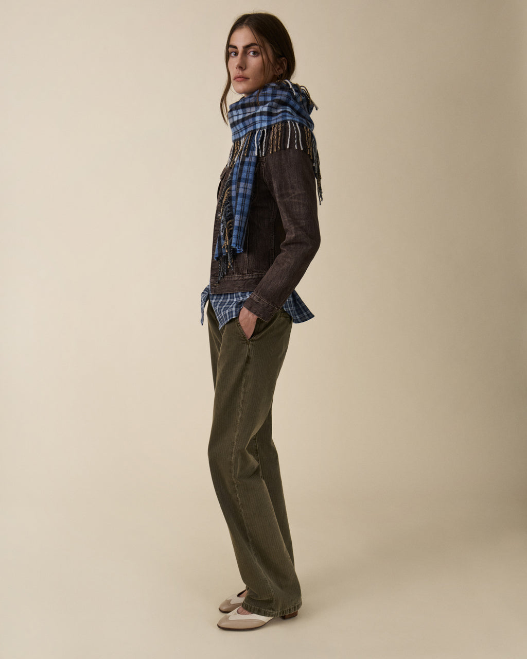 Aira Scarf Blue — JEANERICA Atelier x Begg x Co