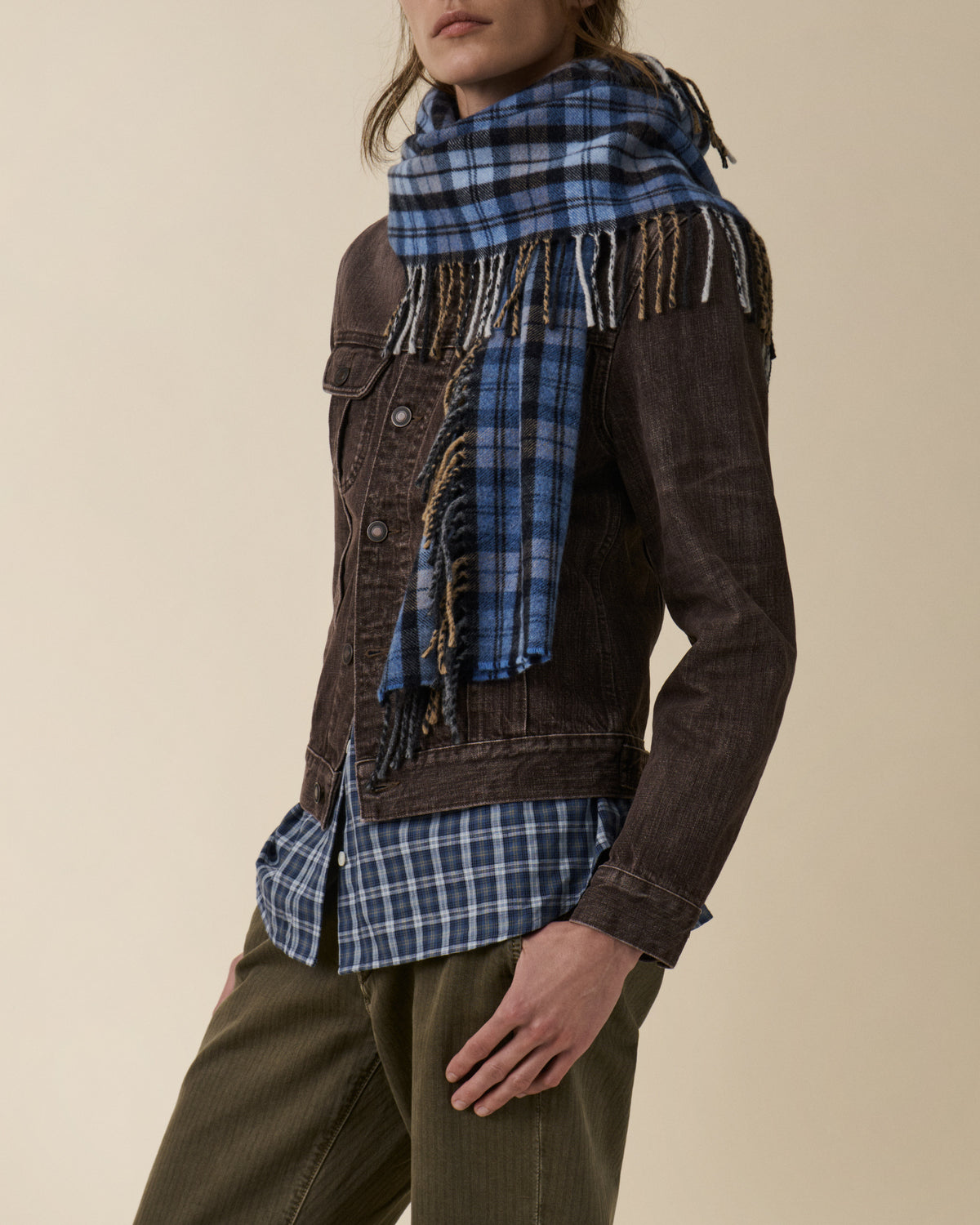 Aira Scarf Blue — JEANERICA Atelier x Begg x Co