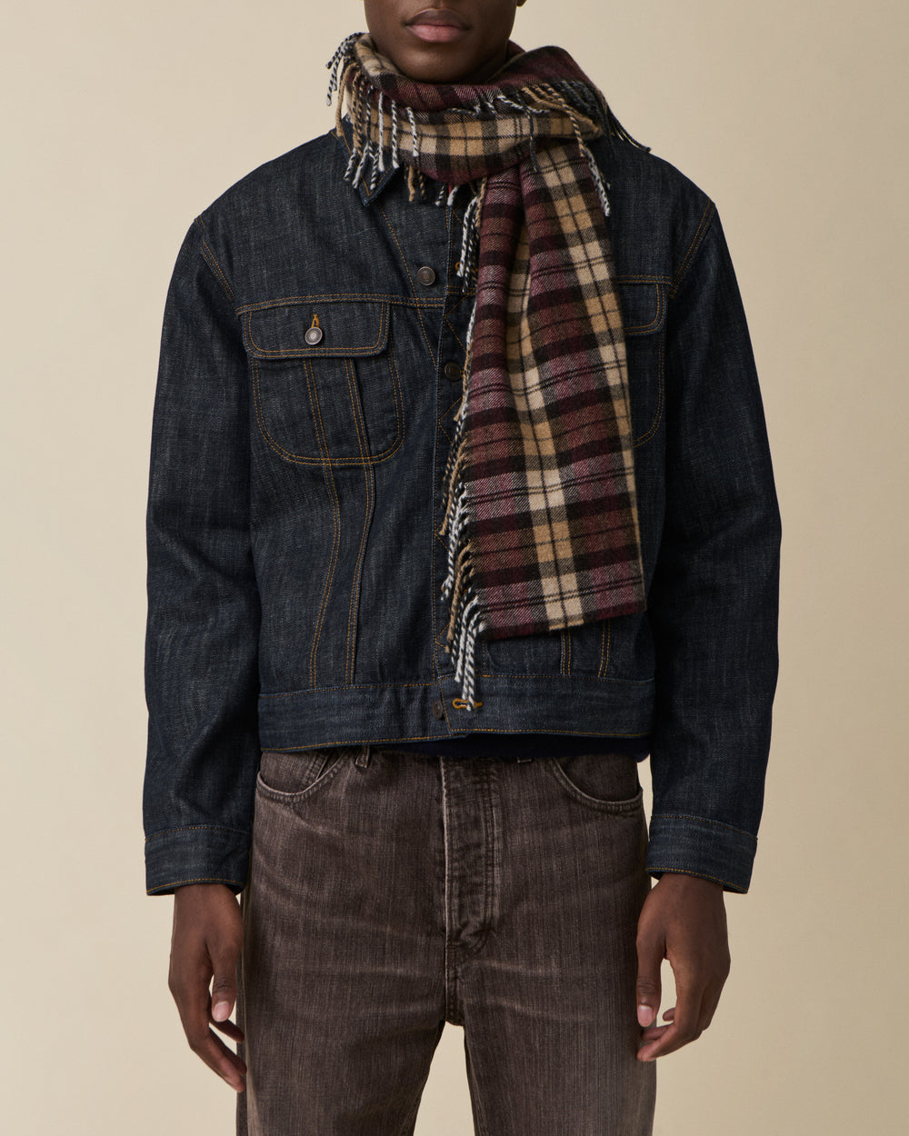 Aira Scarf Burgundy — JEANERICA Atelier x Begg x Co