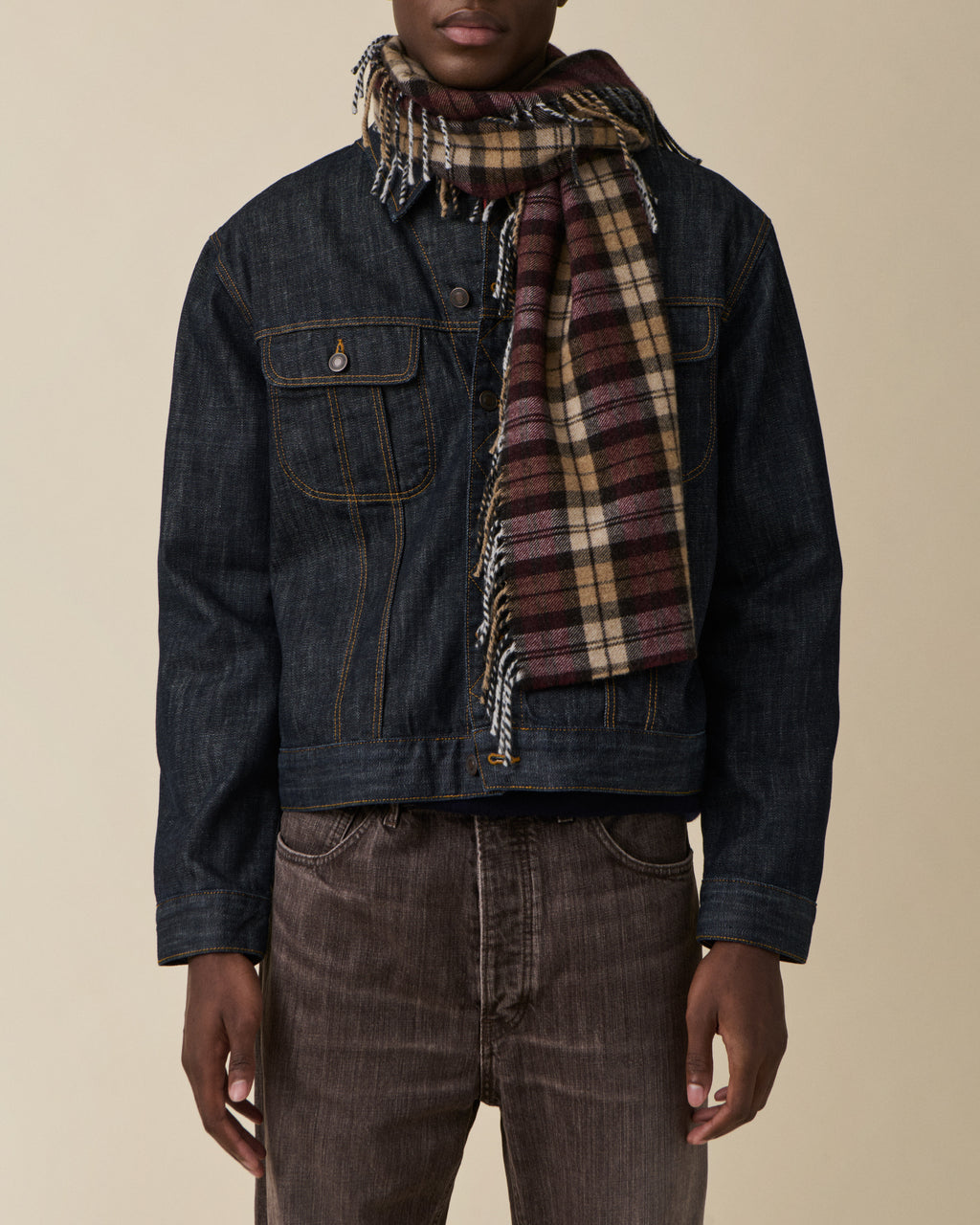 Aira Scarf Burgundy — JEANERICA Atelier x Begg x Co