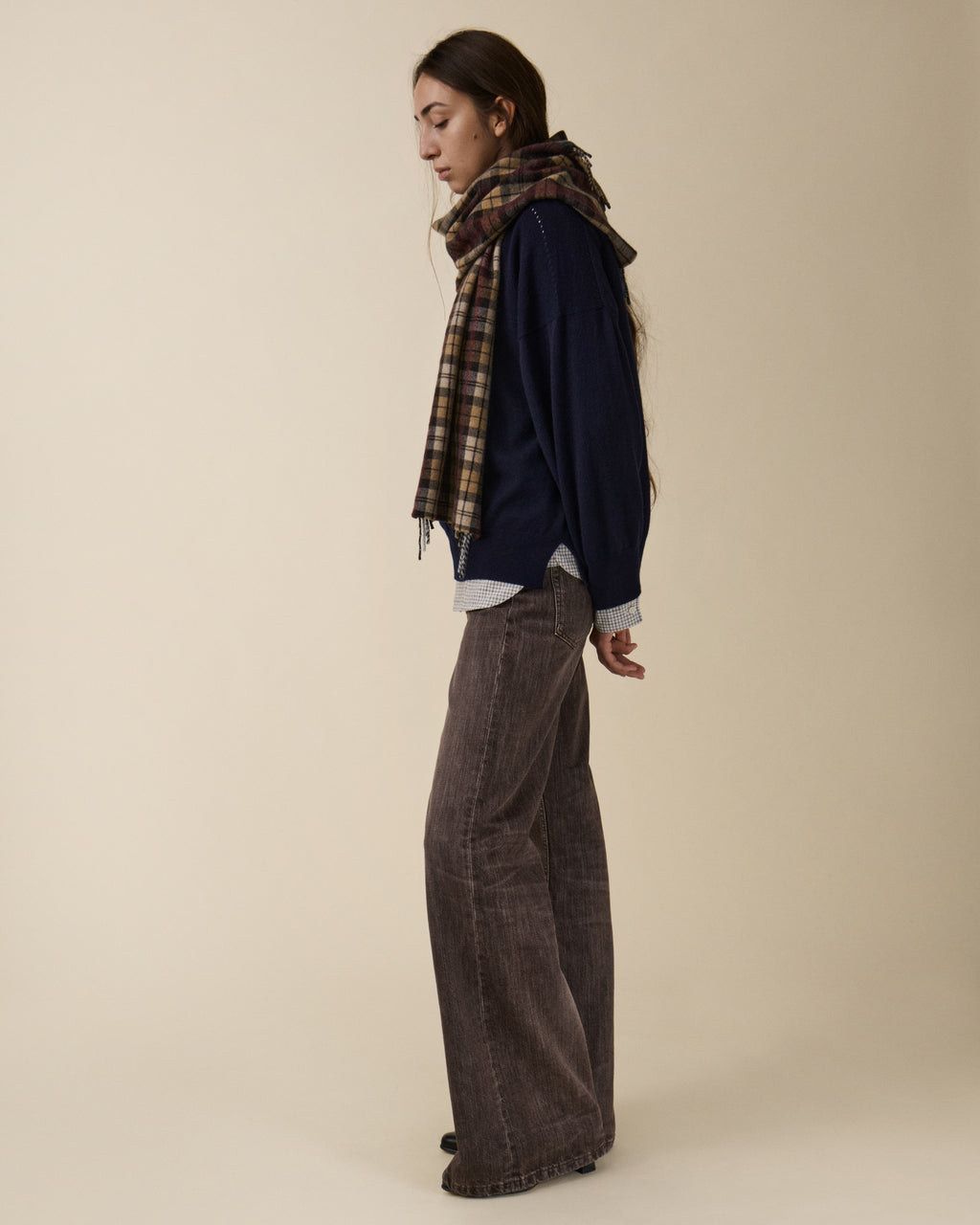 Aira Scarf Burgundy — JEANERICA Atelier x Begg x Co