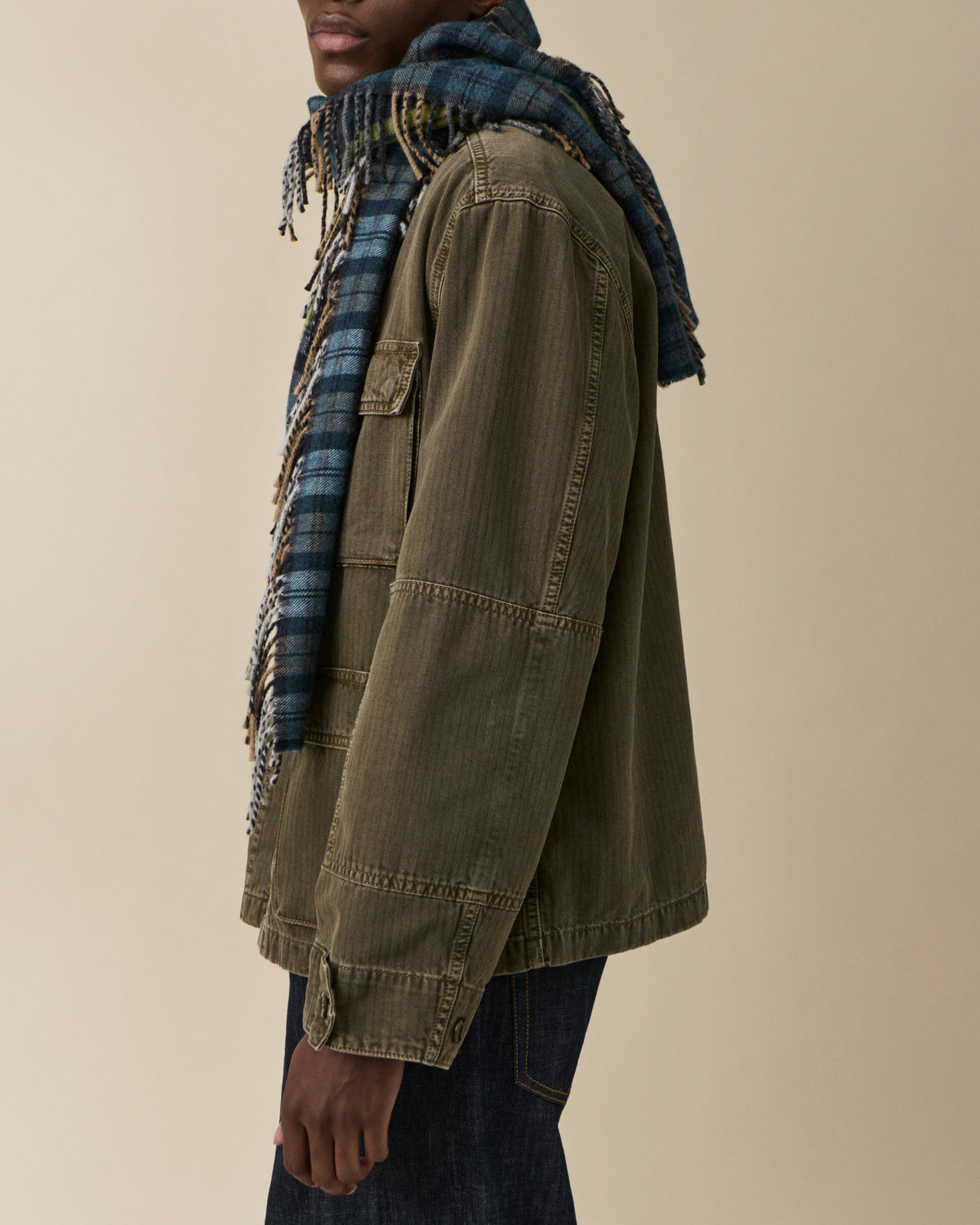 Aira Scarf Green — JEANERICA Atelier x Begg x Co