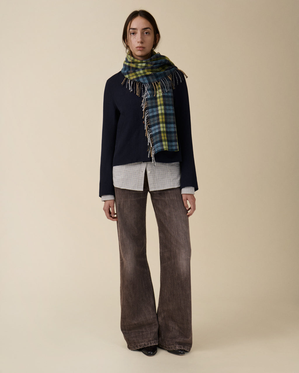 Aira Scarf Green — JEANERICA Atelier x Begg x Co