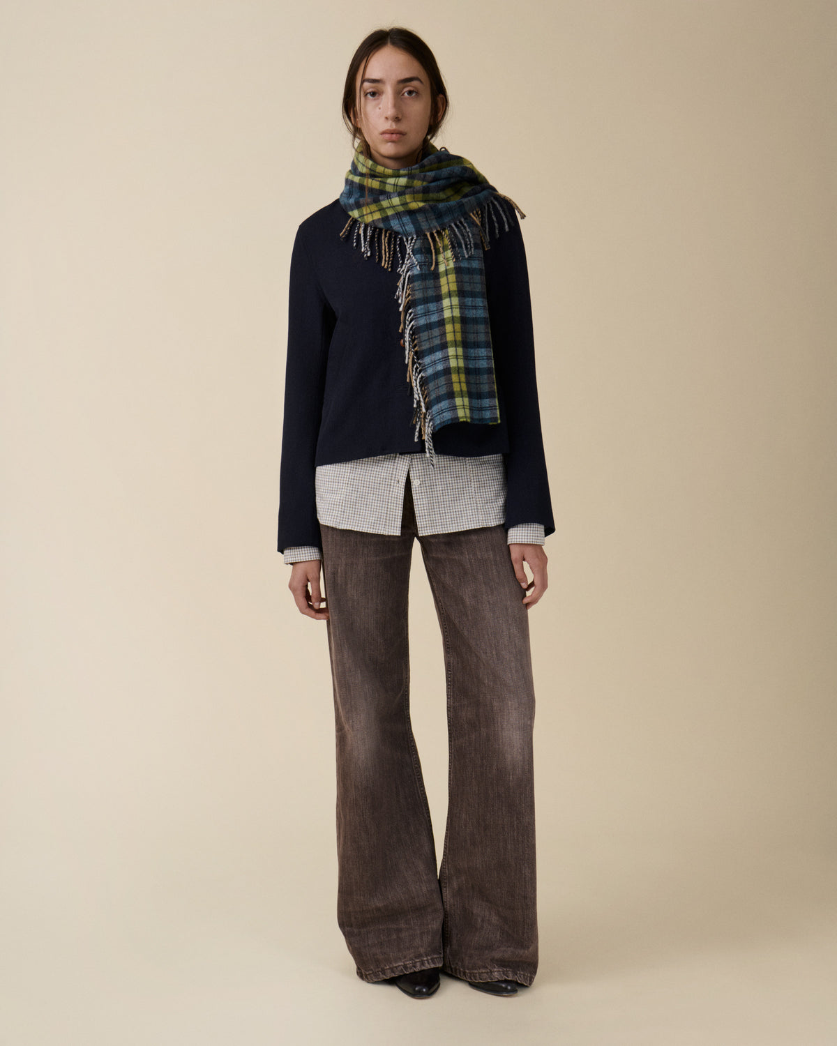 Aira Scarf Green — JEANERICA Atelier x Begg x Co