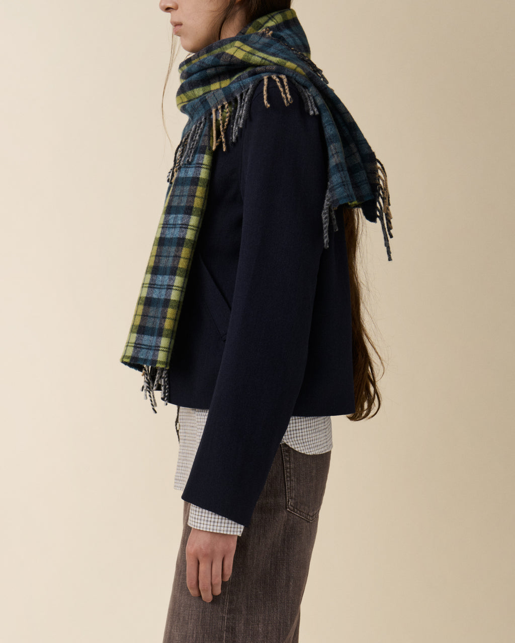 Aira Scarf Green — JEANERICA Atelier x Begg x Co