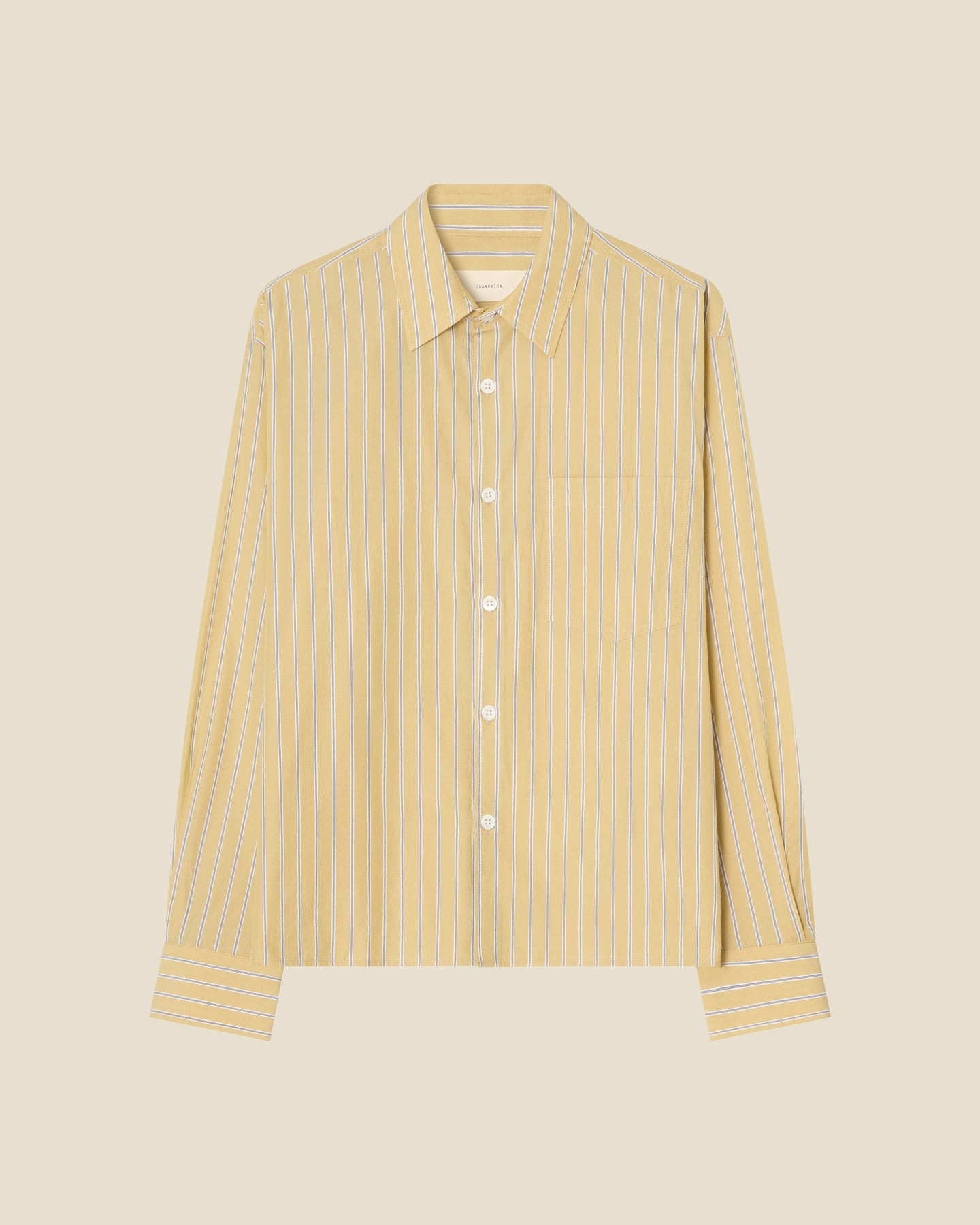 Juan Yellow Stripe flat (beige background)