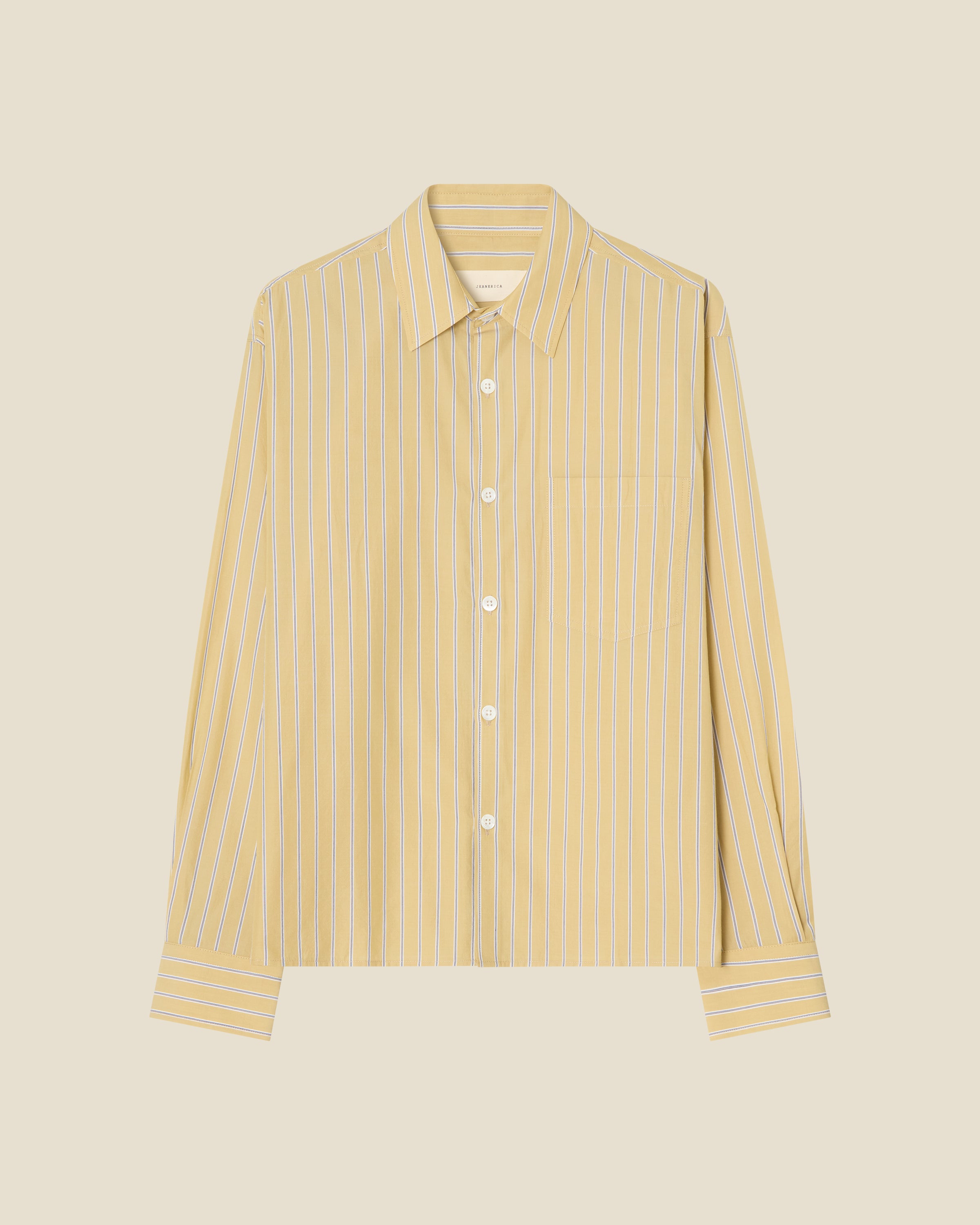 Juan Yellow Stripe flat (beige background)
