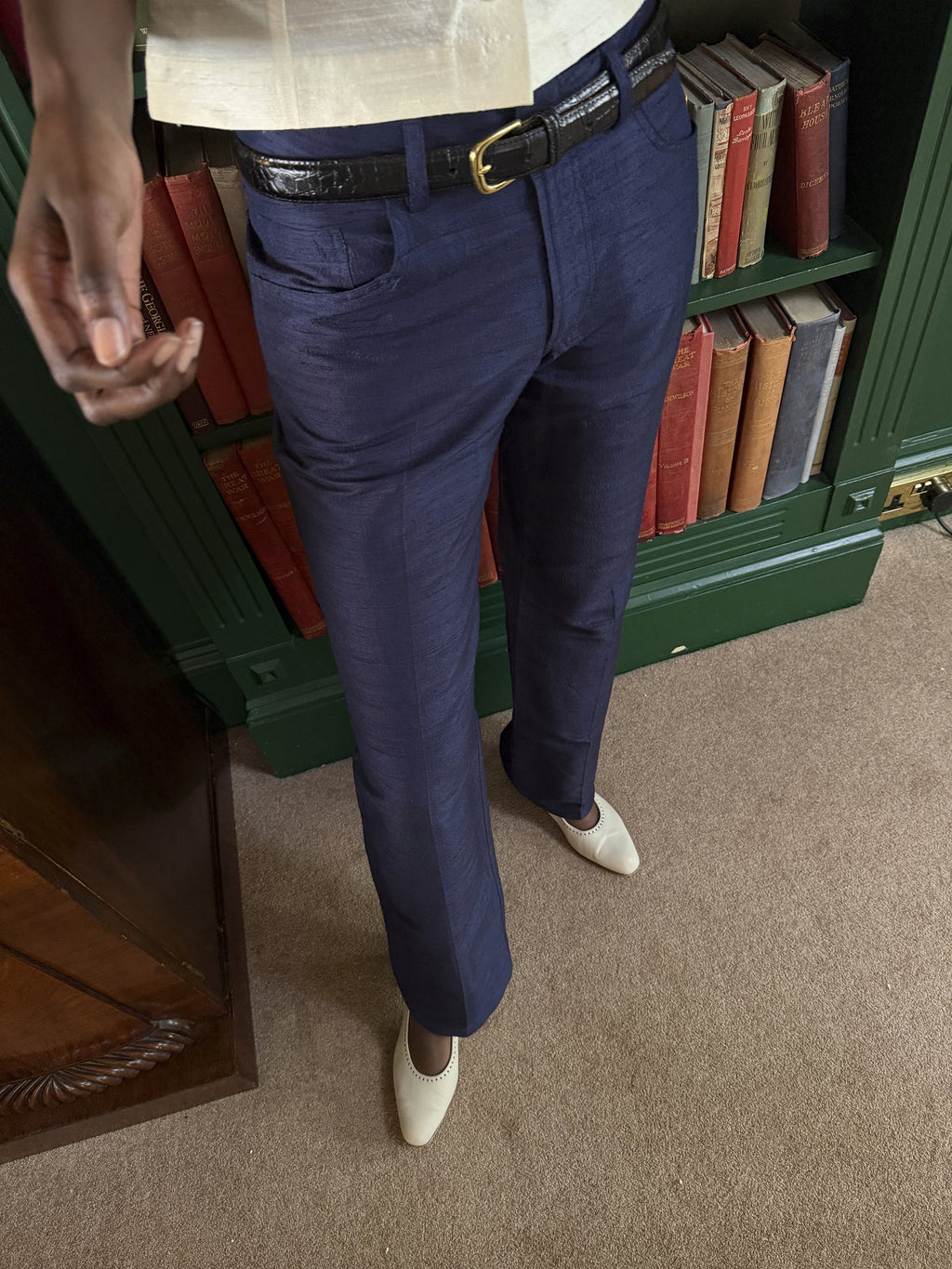 Kyoto Droit Silk Navy